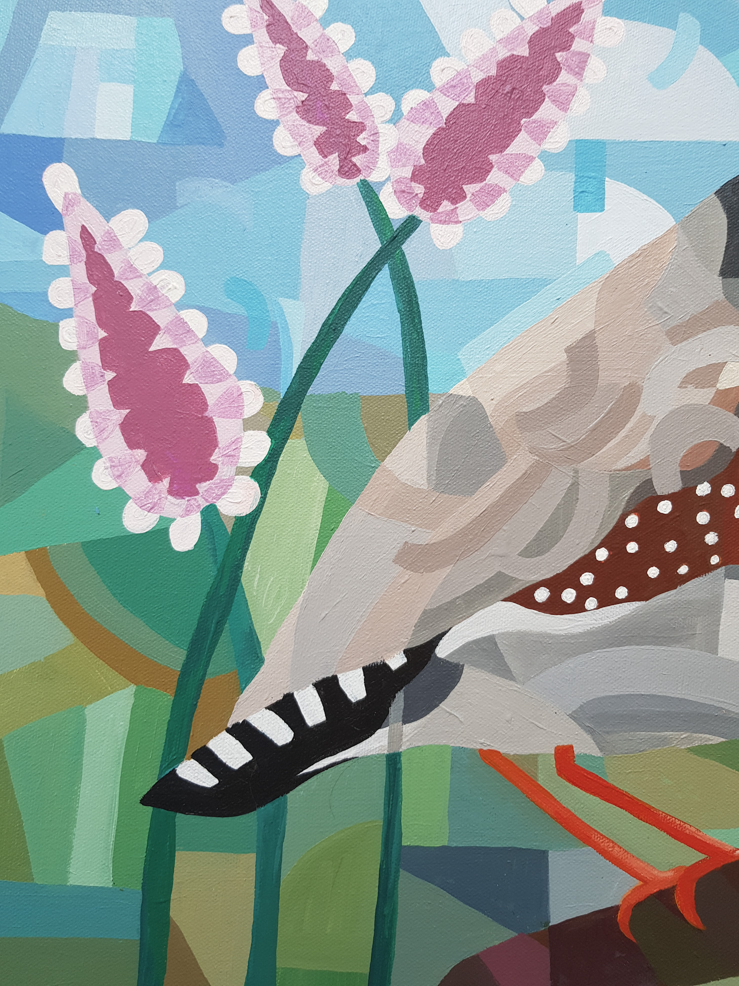 Finch And Mulla Mulla By Nicola Cowie Detail