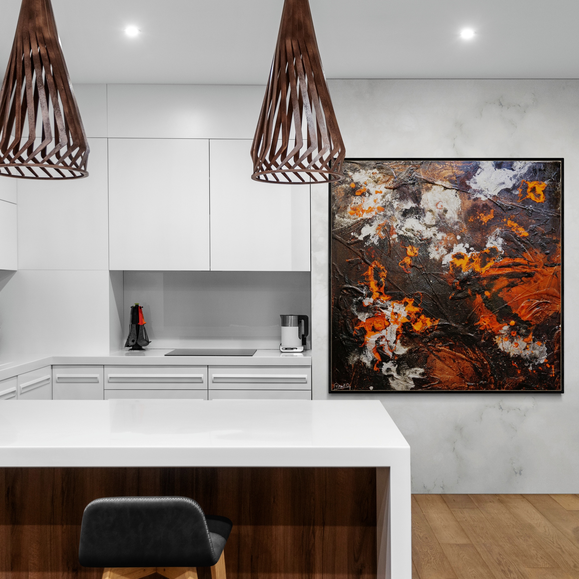 Bright Modern Kitchen Interior