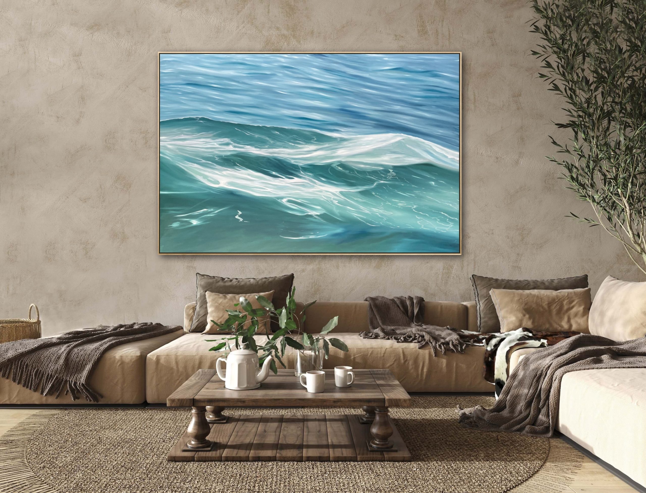 Listening To The Sea Alanah Jarvis Lounge Room Art