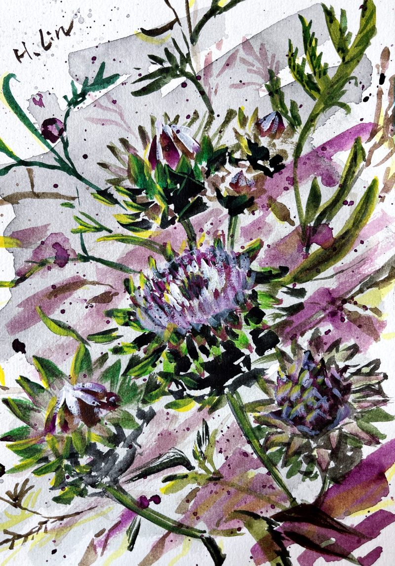 Every Day Start Anew – Artichoke Flower