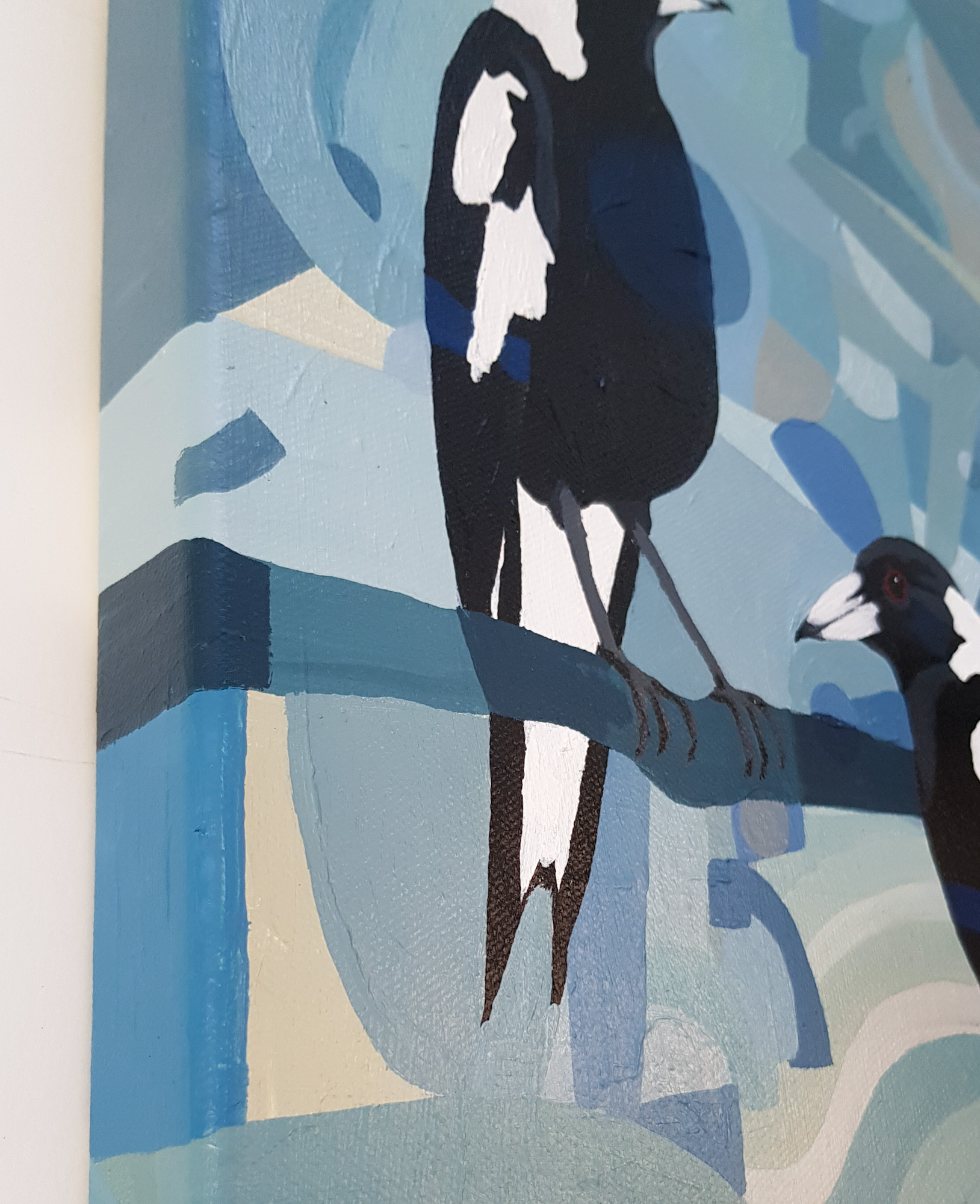 Pretty Pair By Nicola Cowie Abstract Acrylic