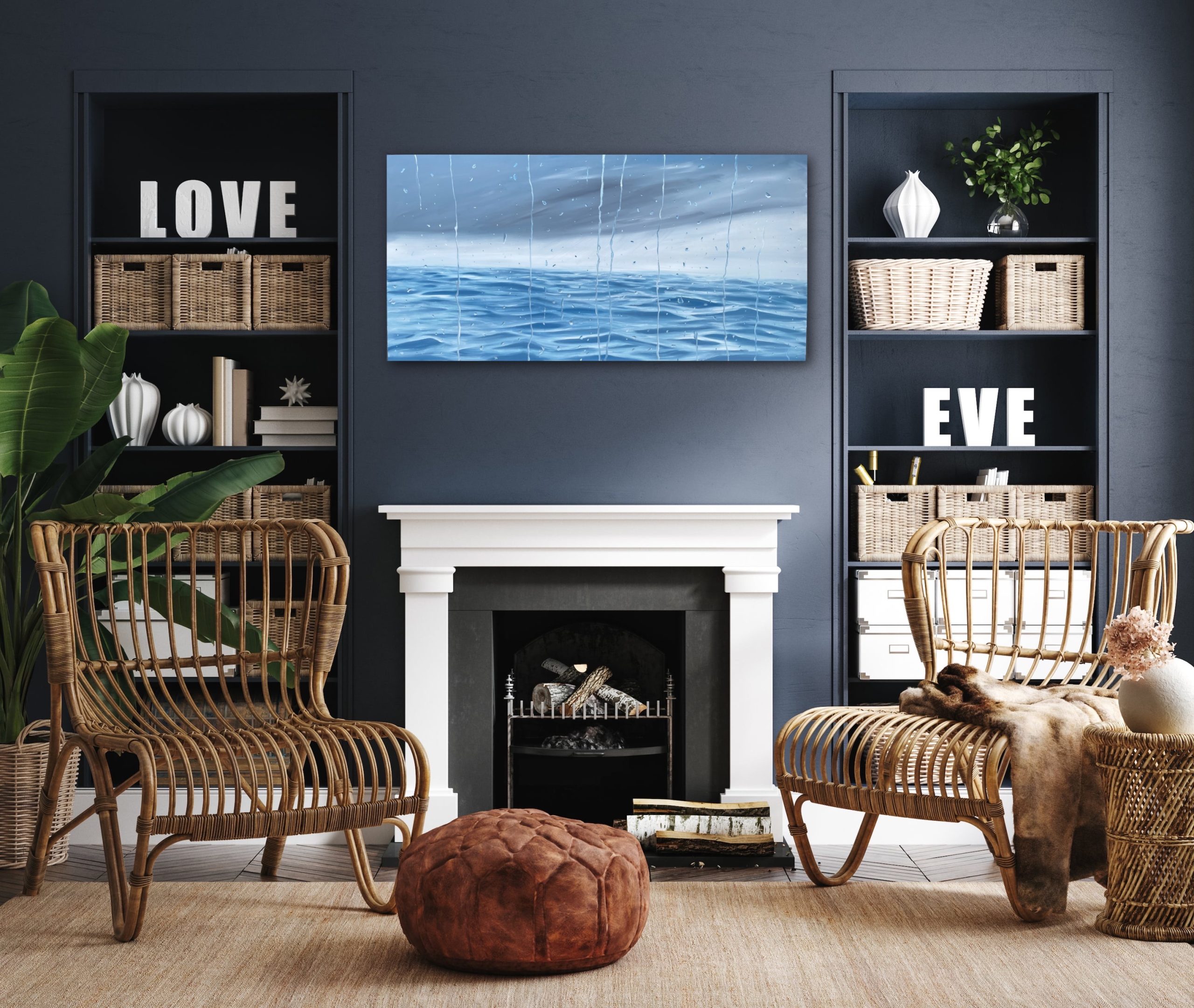Alanah Jarvis Ocean Art Shelves Interior