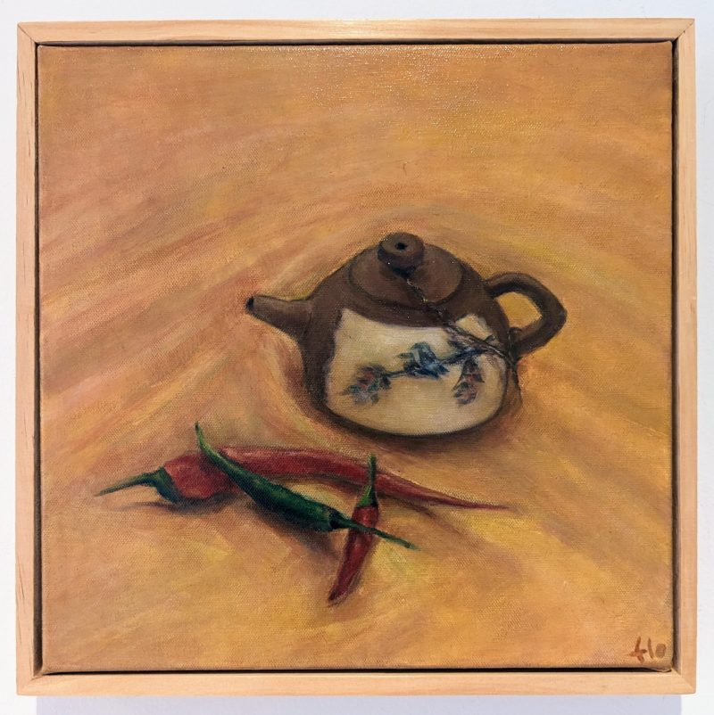 Still Life – Teapot and Chillies