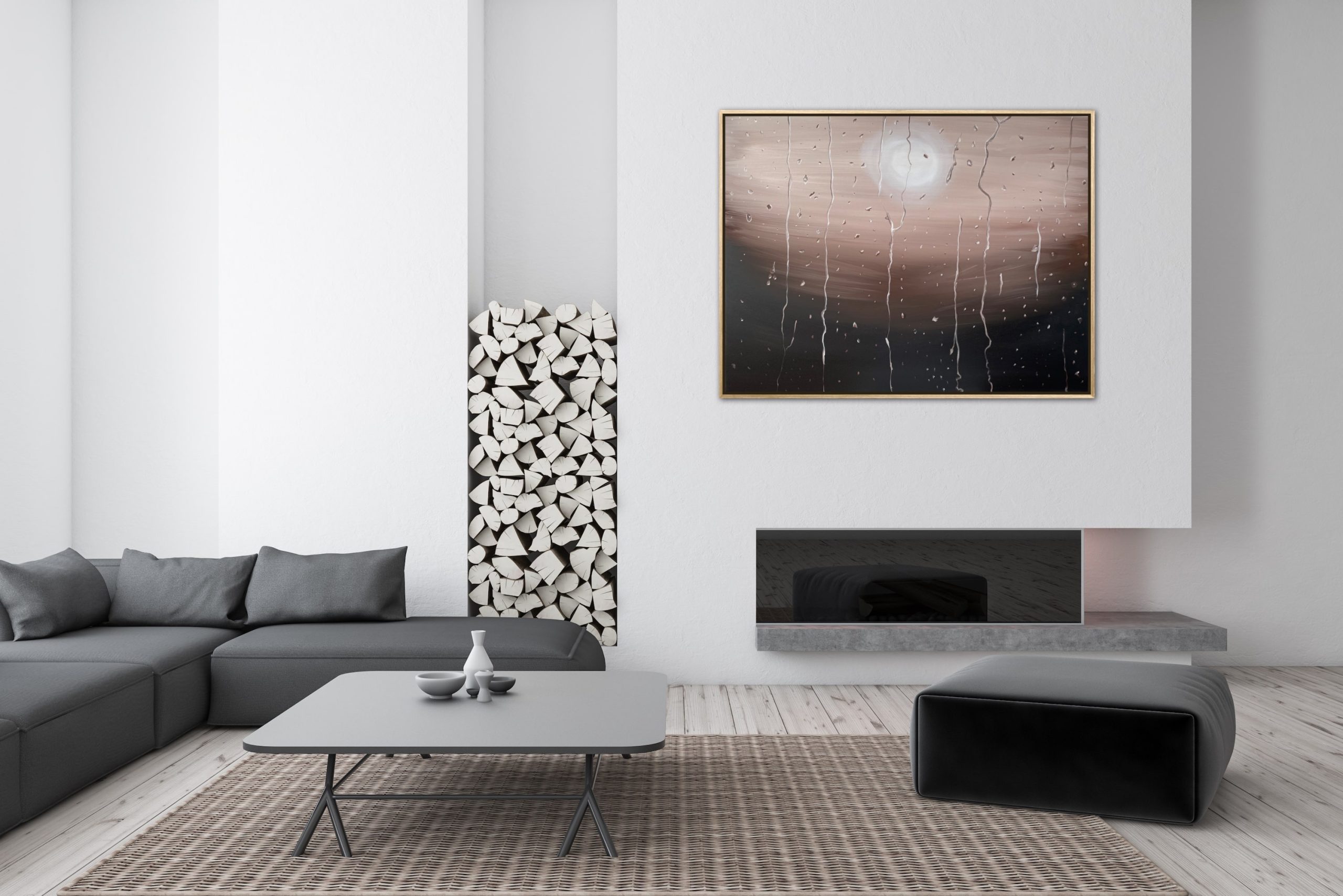 Alanah Jarvis Rain Painting Lodge Interior