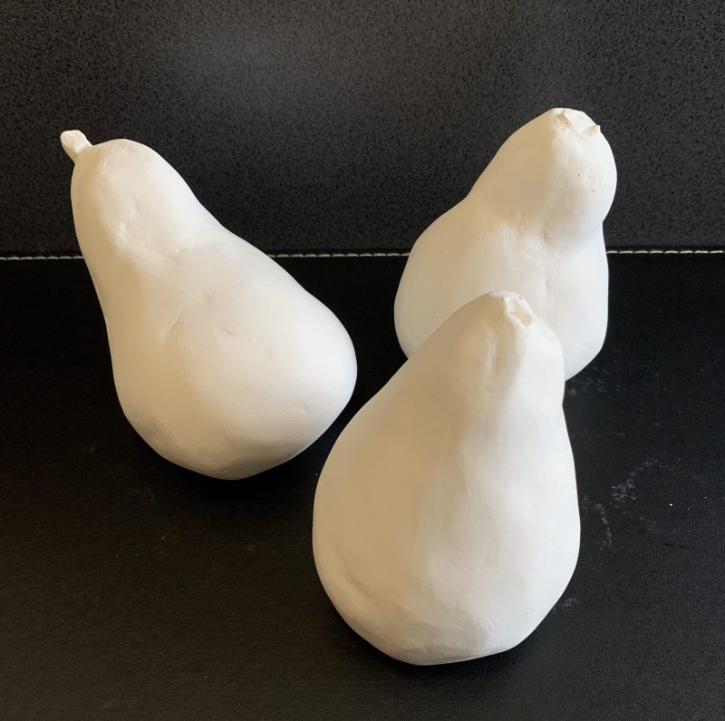 Pears sculpture series set of 3
