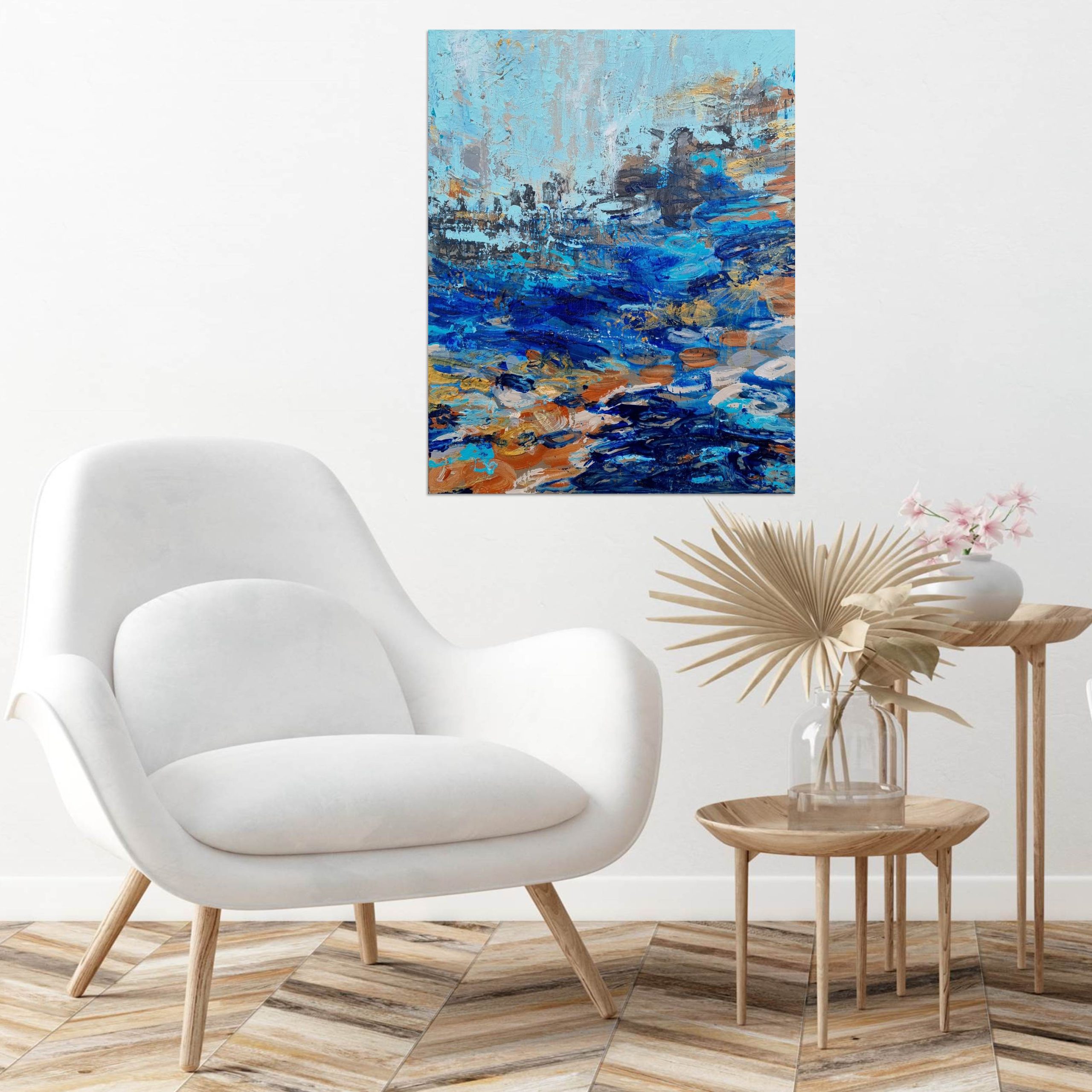 By The River White Chair