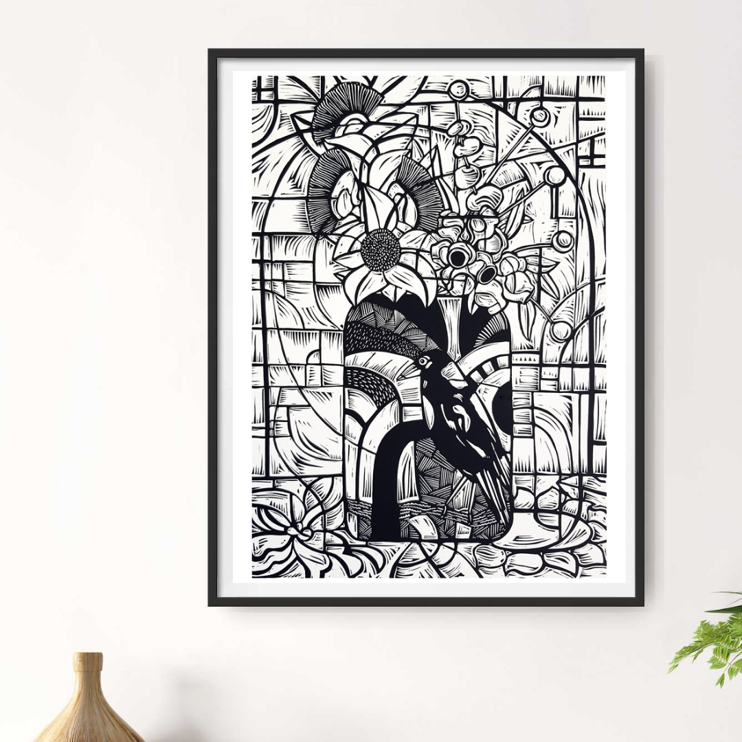 Magpie Vase By Nicola Cowie I N Situ