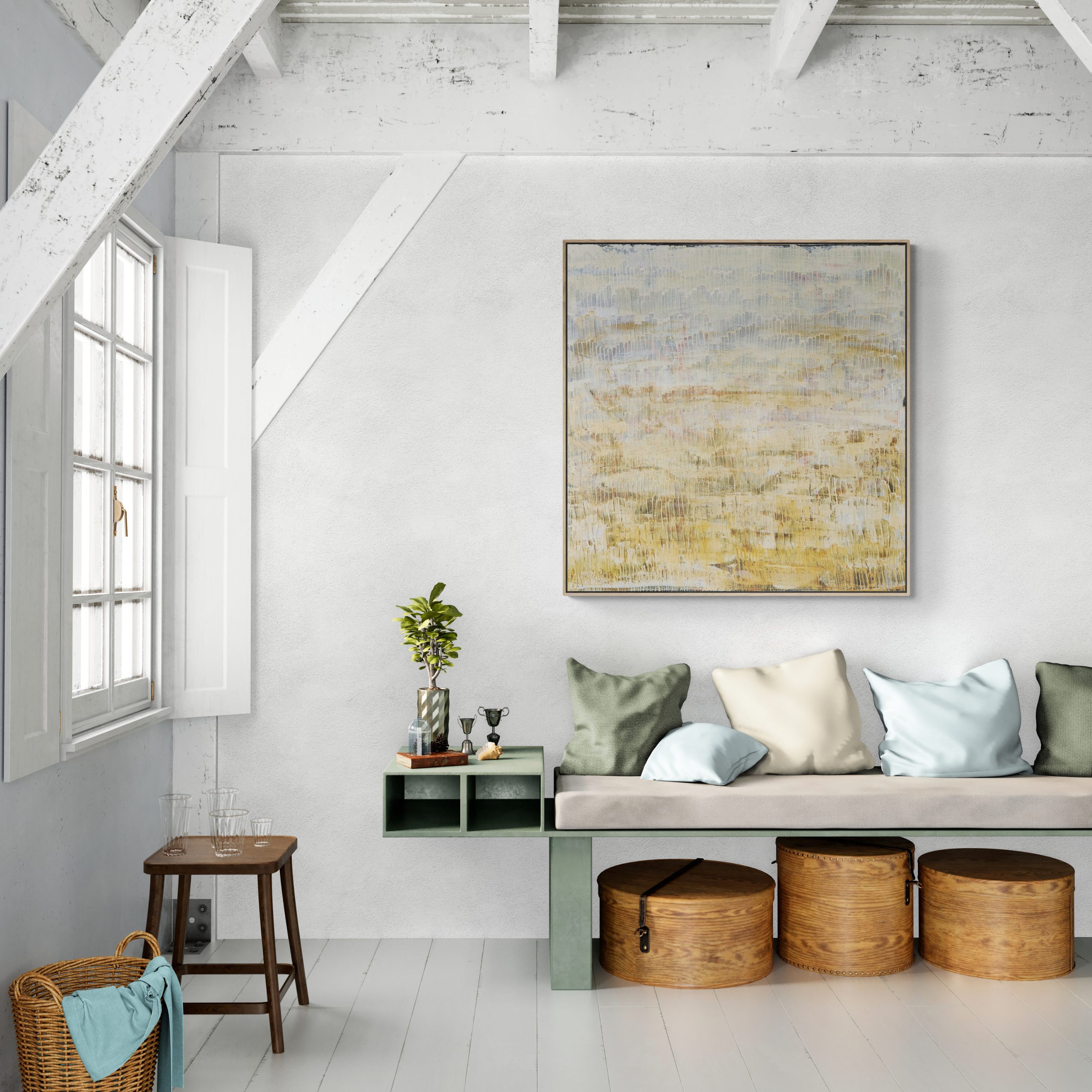 Bench Seat In Large Open Loft