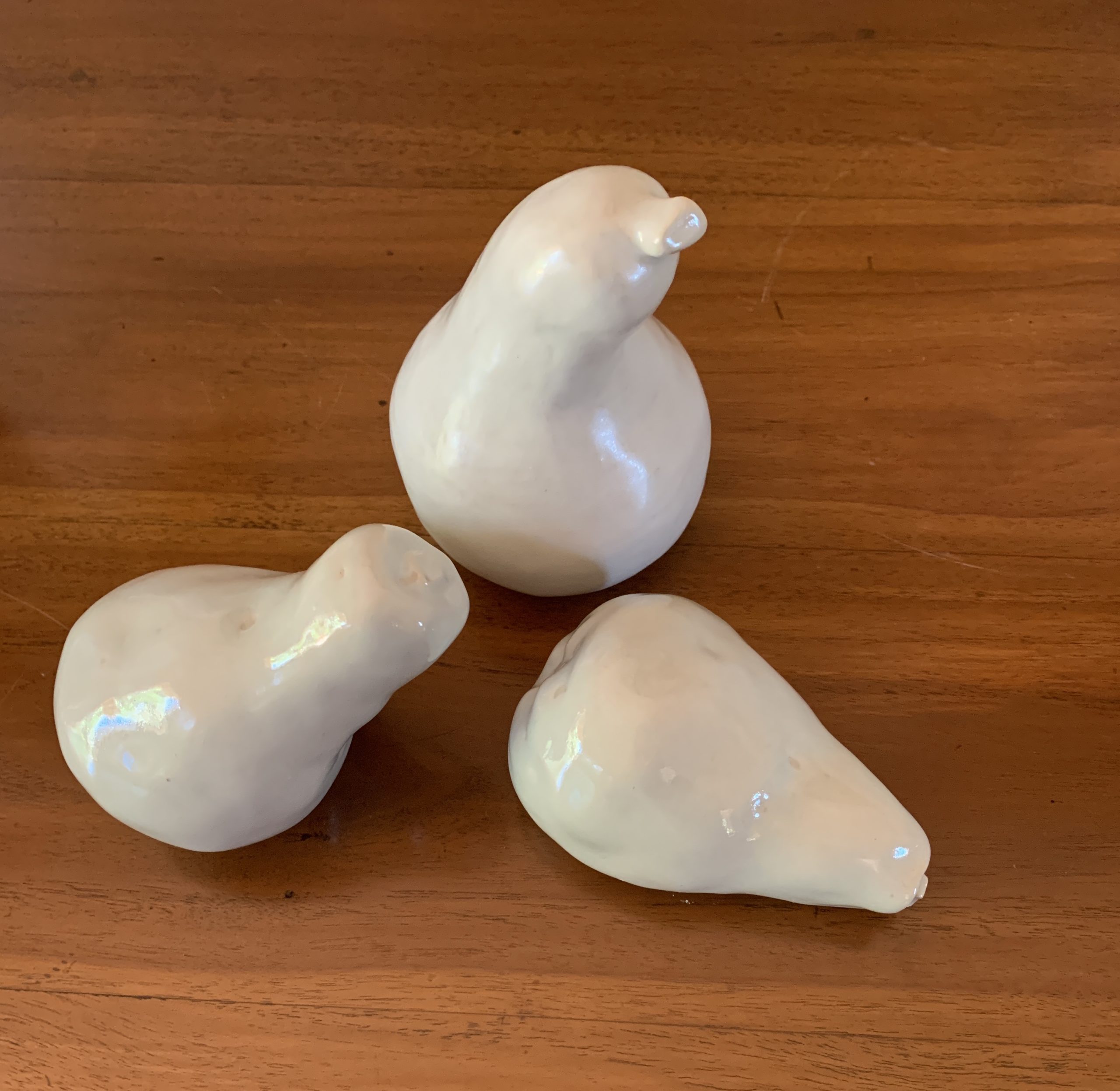 Kim Rees Pears Sculpture Set Of 3 Glazed 2.jpg