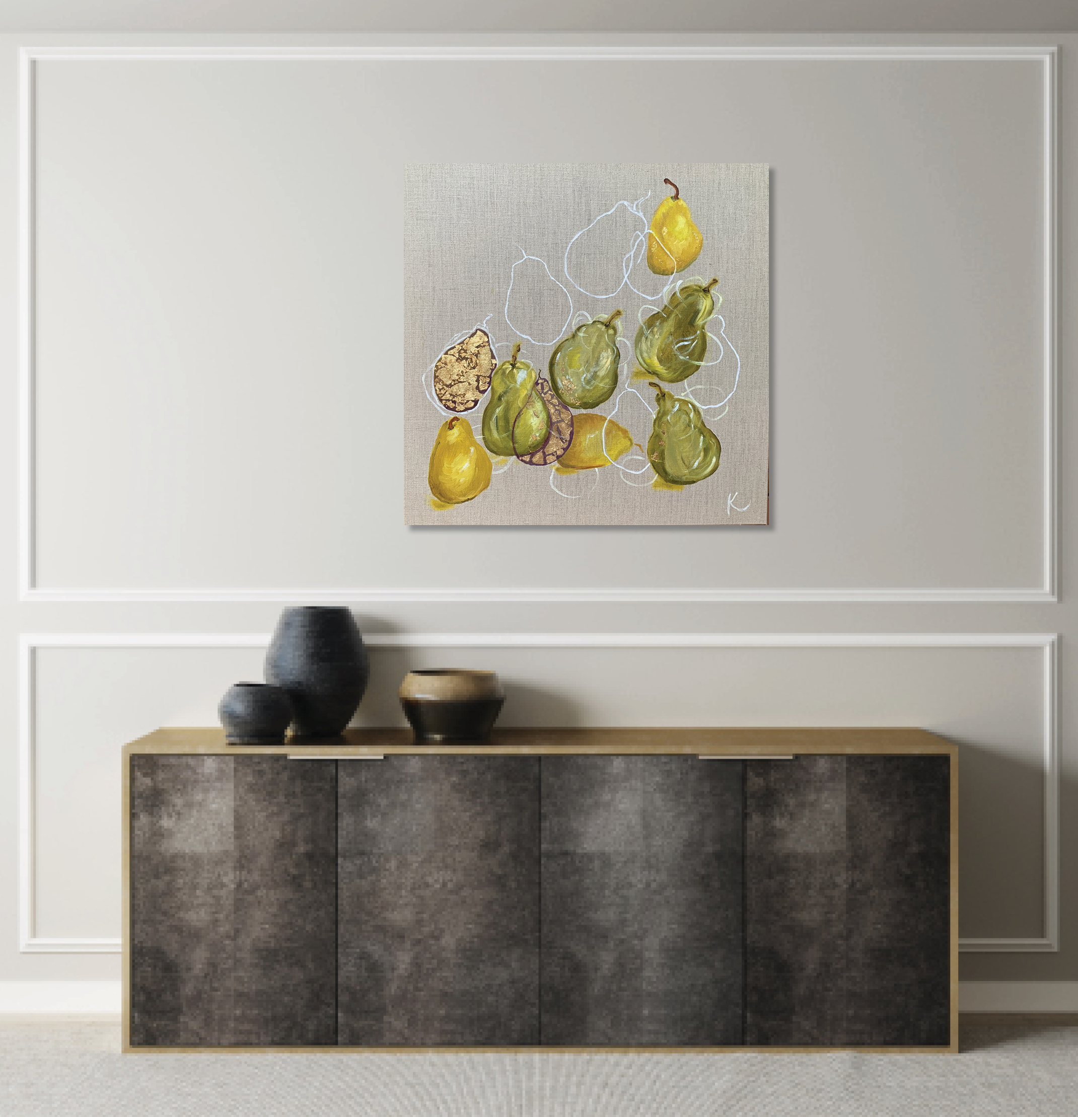Kim Rees Peared On Linen Insitu Sideboard