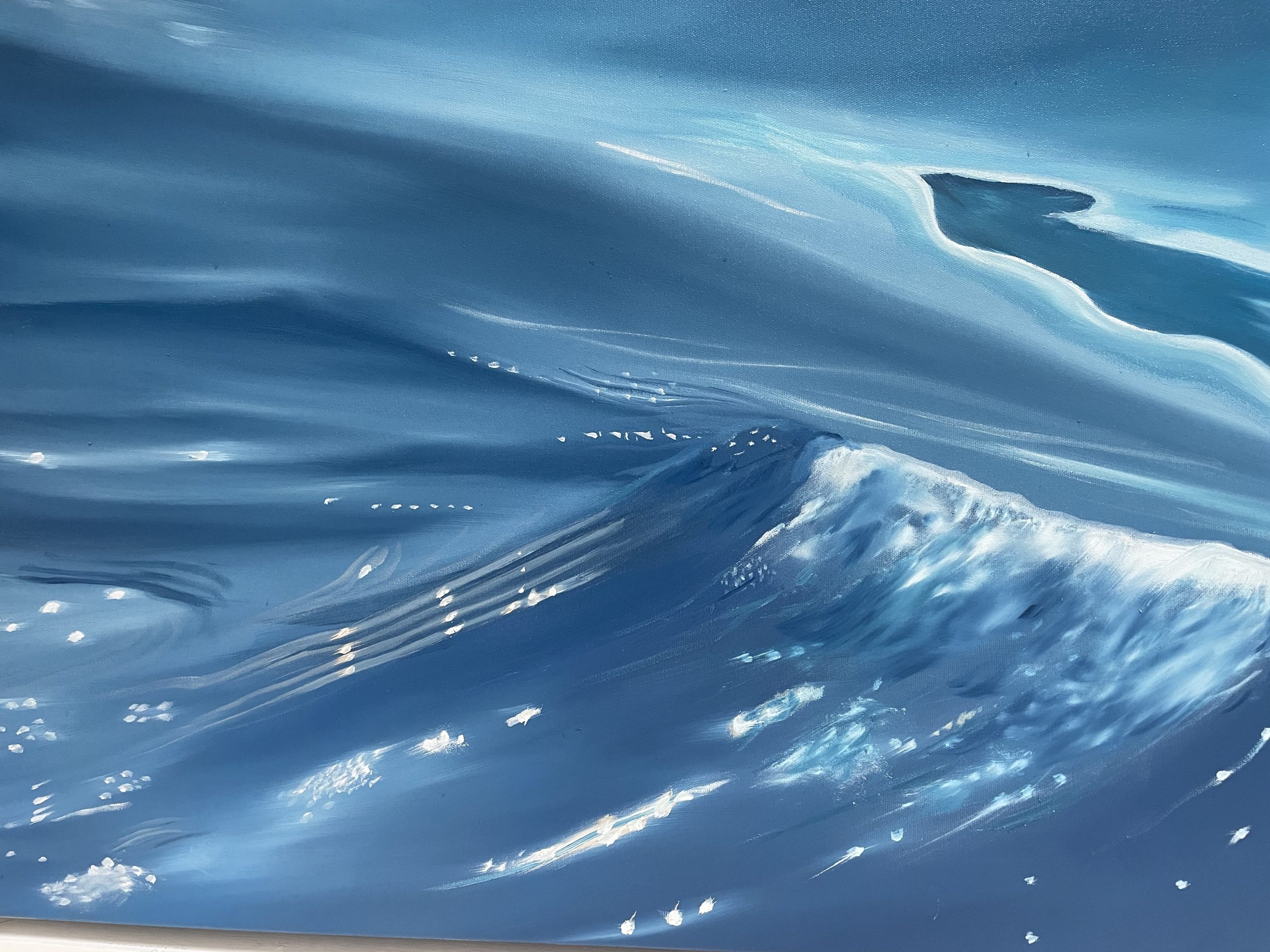 Alanah Jarvis Ocean Art Sea Foam Close Up Out On The Water With You