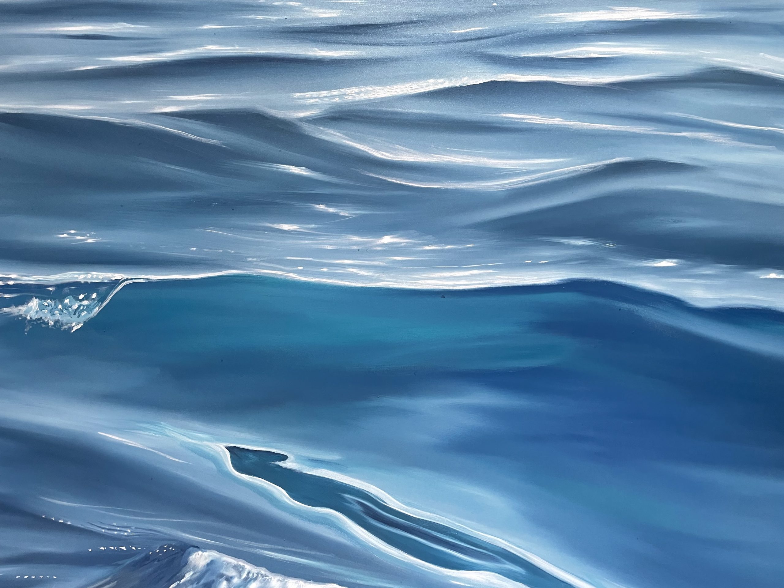 Alanah Jarvis Ocean Art Water Reflections Close Up