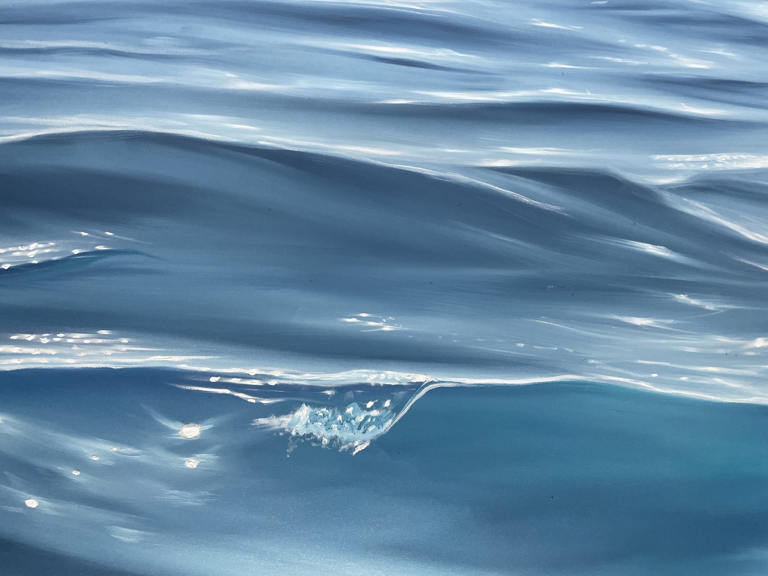 Close Up Tipping Wave Alanah Jarvis Ocean Art Out On The Water With You