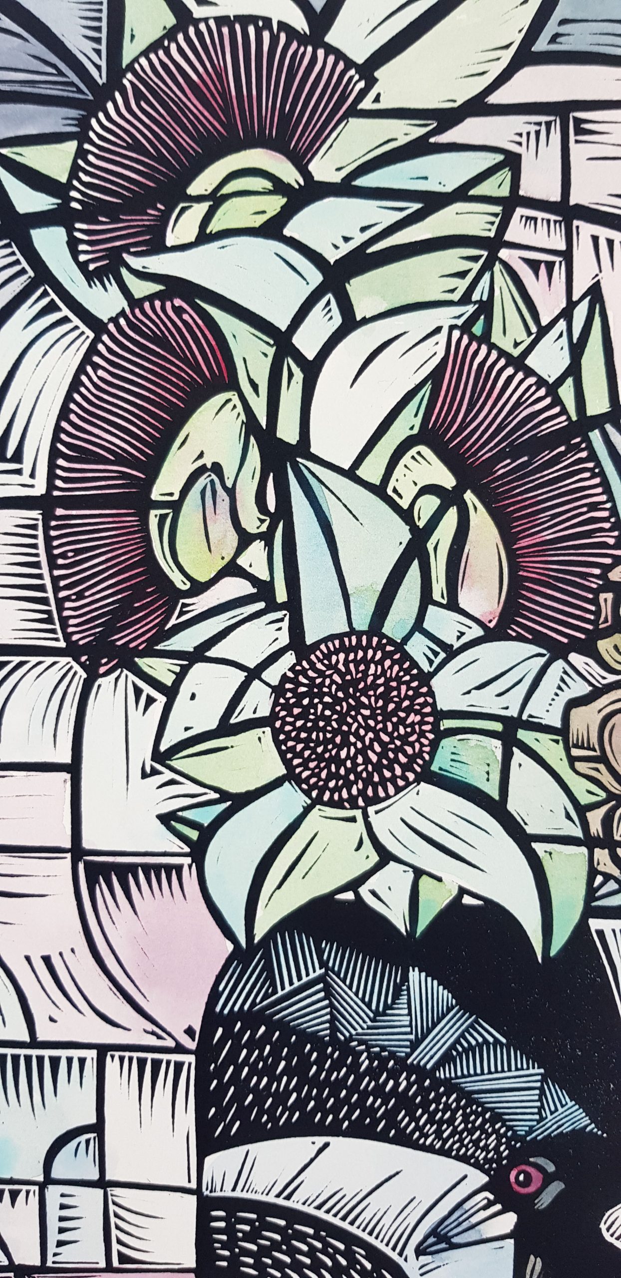 Magpie Vase In Colour 4of10 By Nicola Cowie Detail