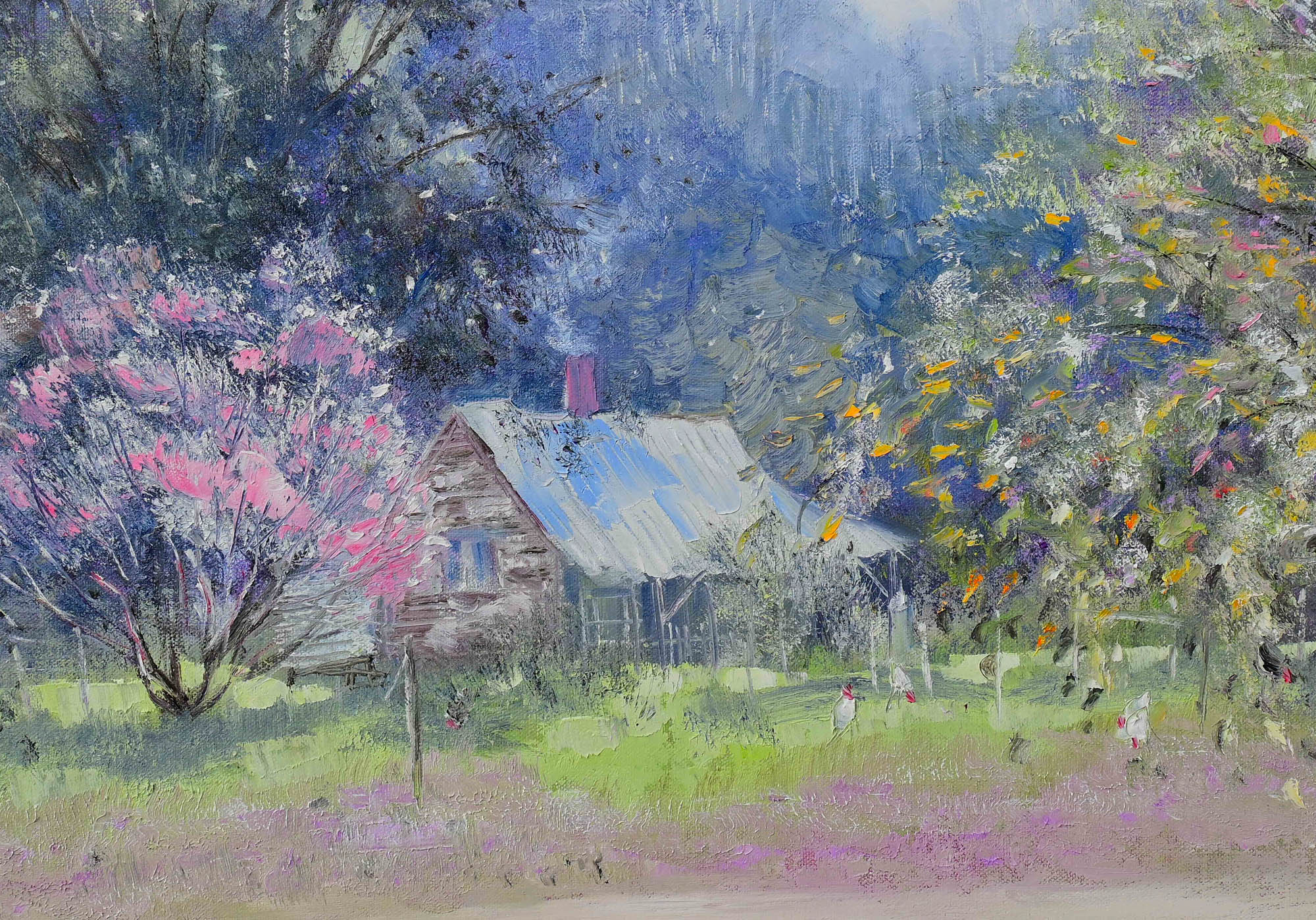 Pink Blossoms Detail