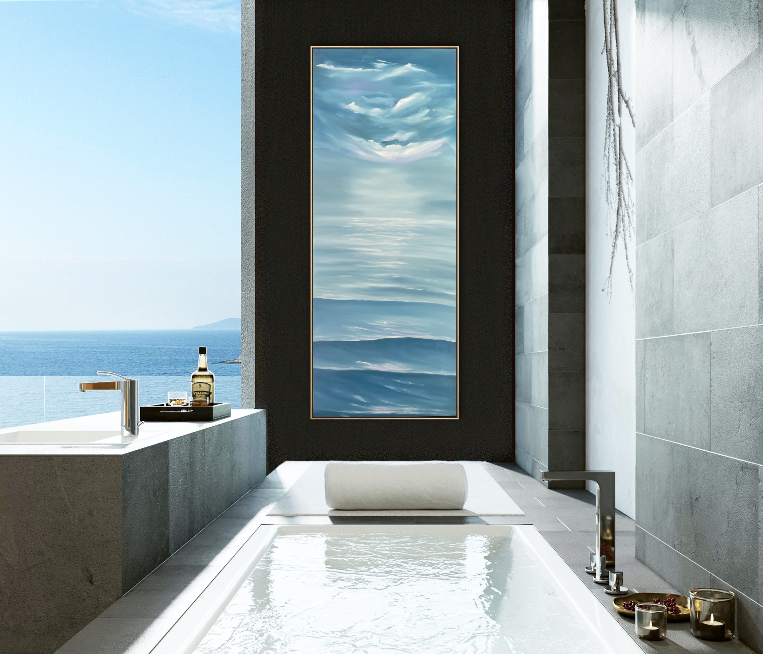 Alanah Jarvis Ocean Art Bathroom Painting