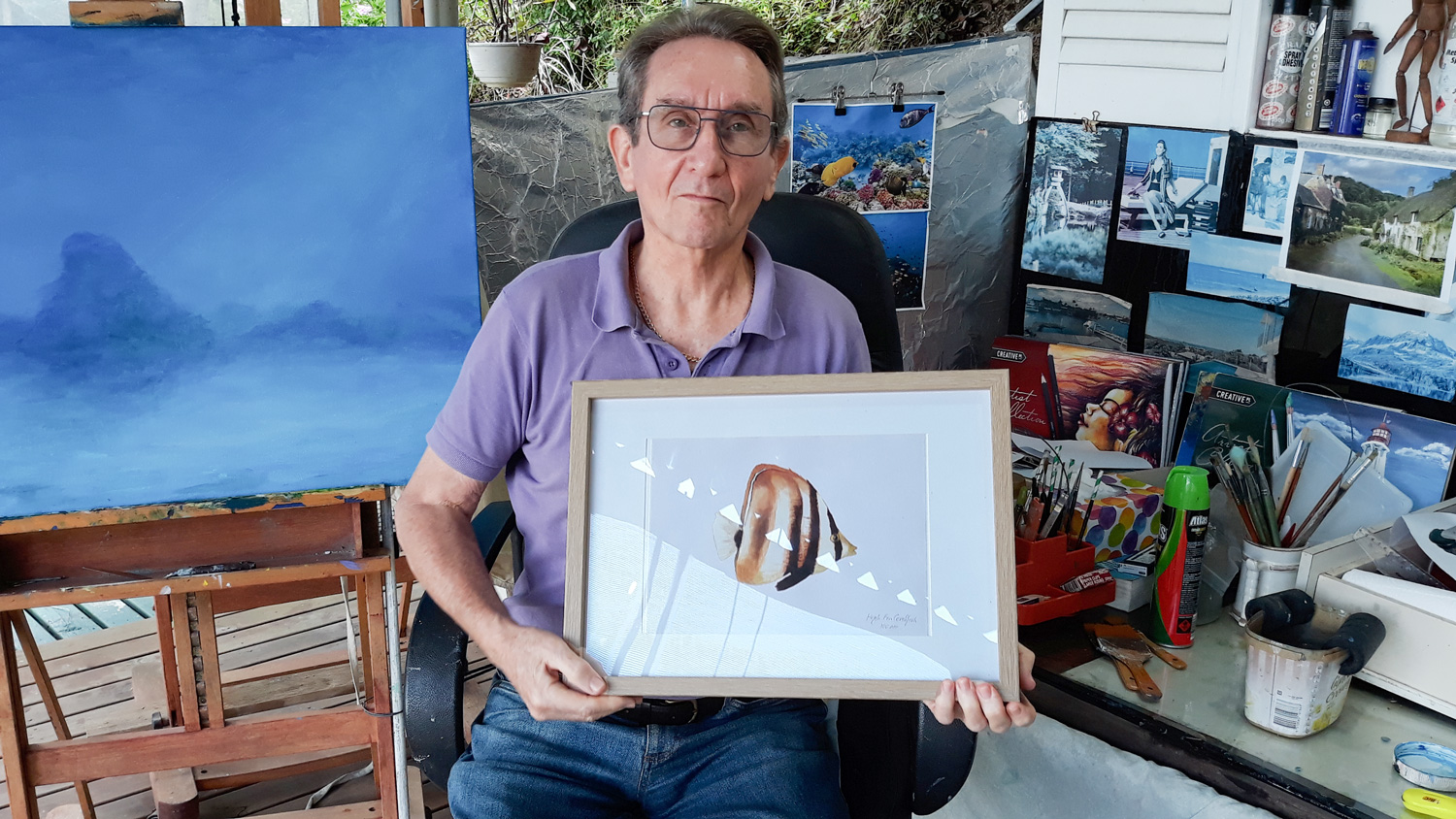 Highfin Coralfish Framed1500px