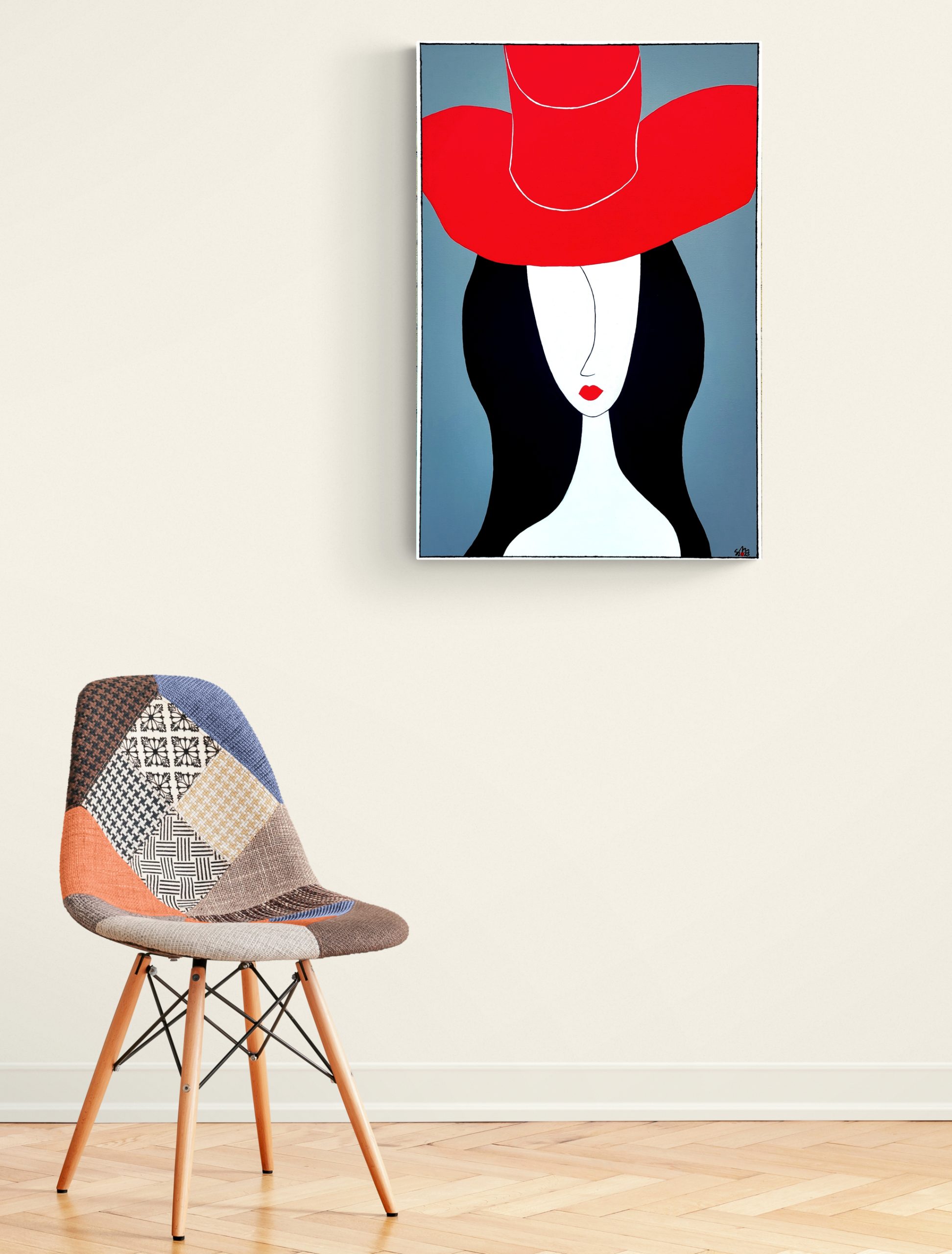 Young Lady With A Red Hat 2023 Mockup (2)