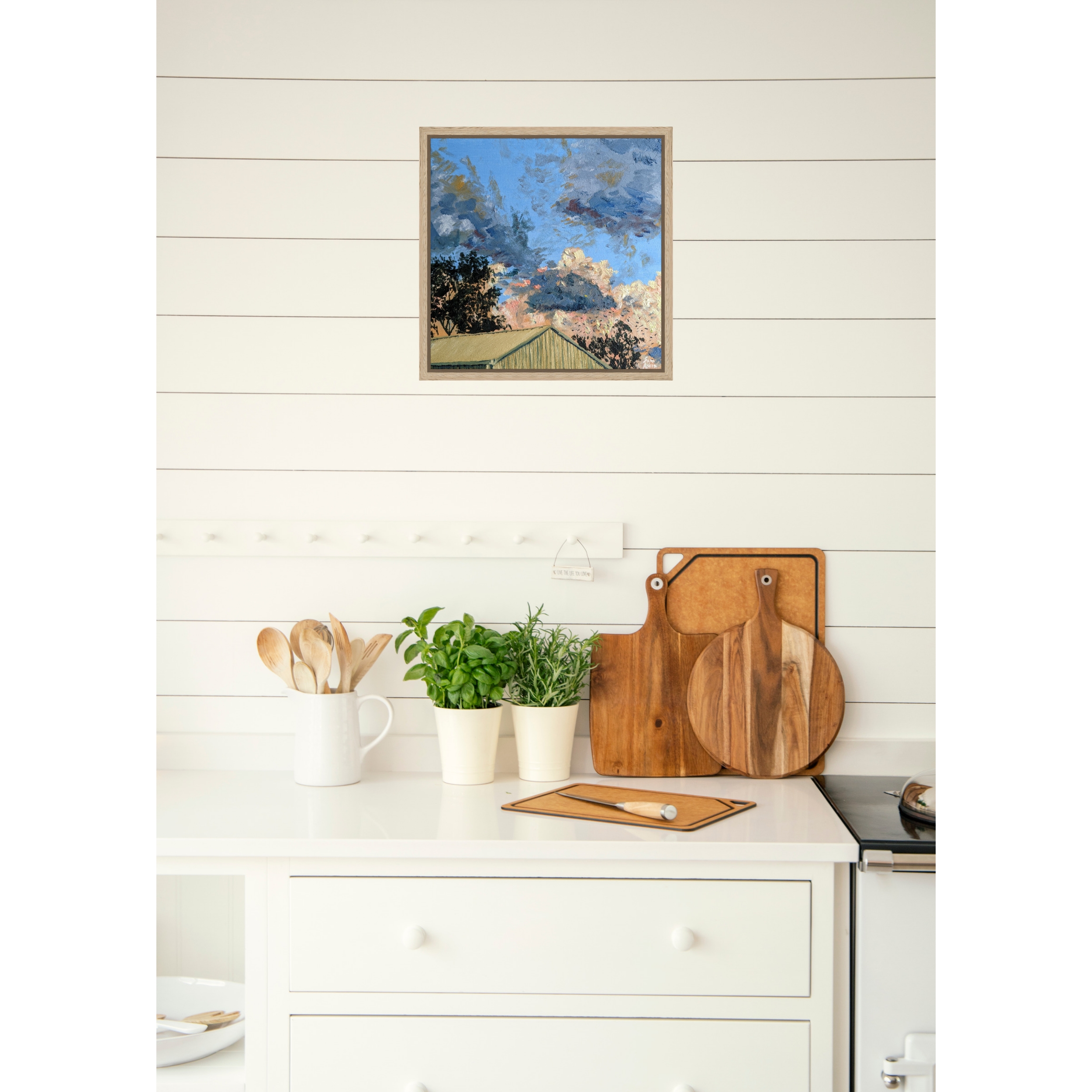 Sam Askin Backyard Sunset In Situ