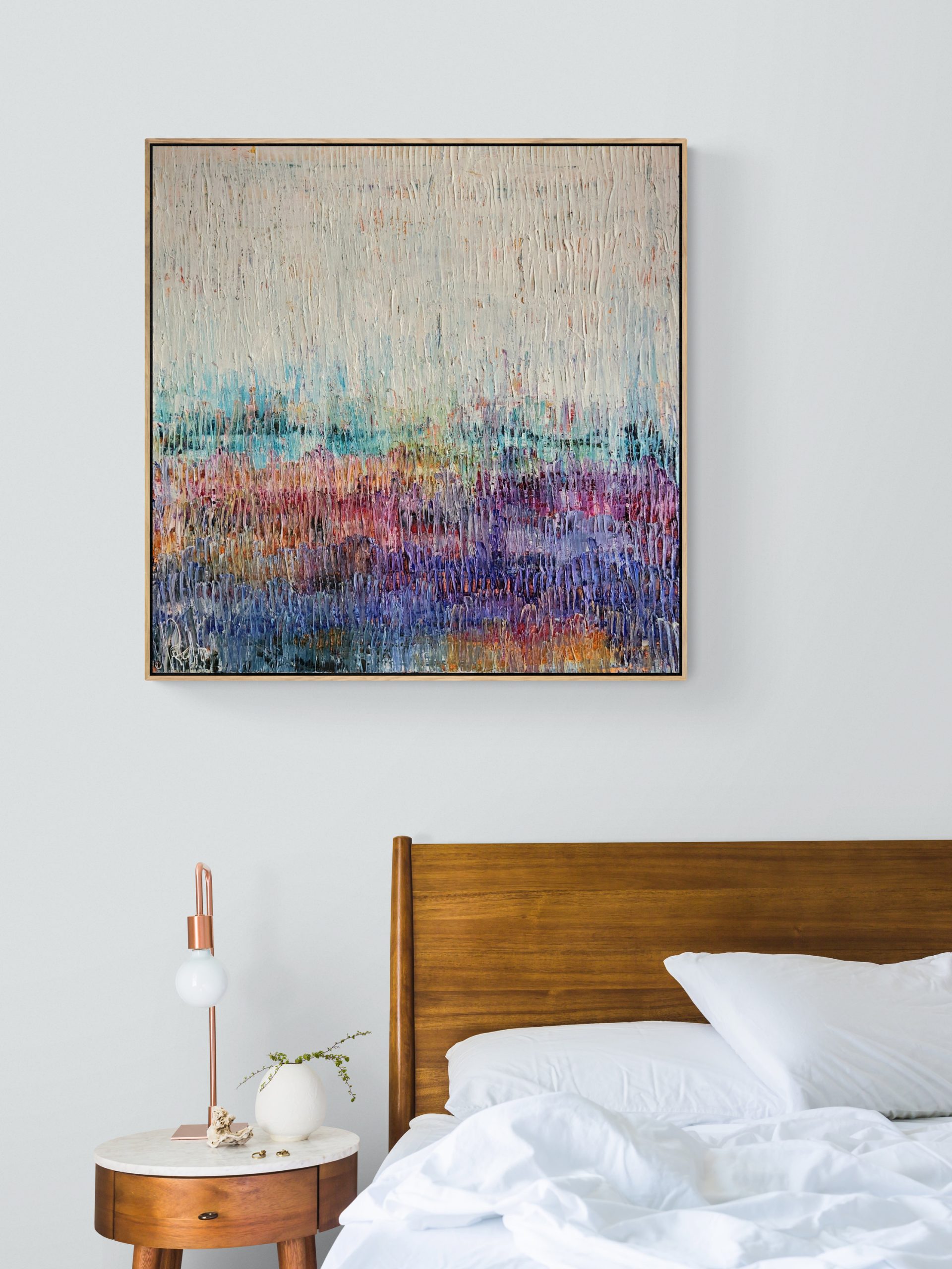 Trendy Bed And Side Table