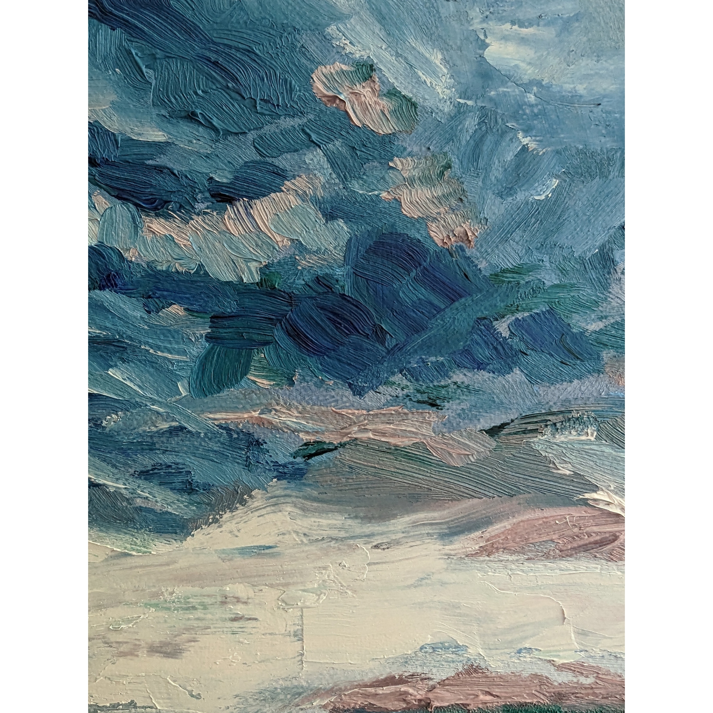 Sam Askin Beach Sunset 2 Blue Clouds