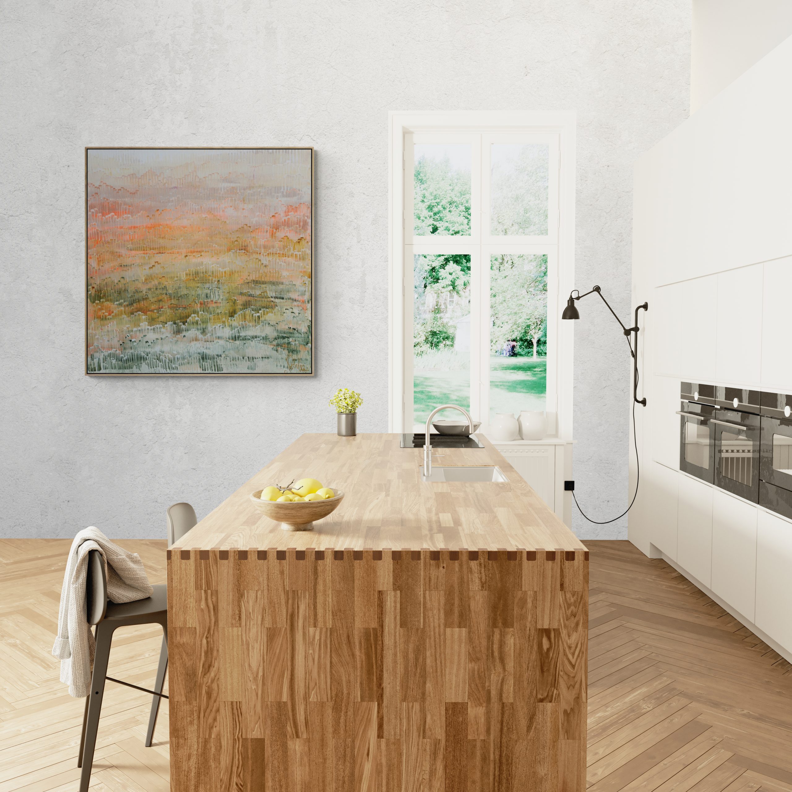 Kitchen With Large Wooden Island (1)