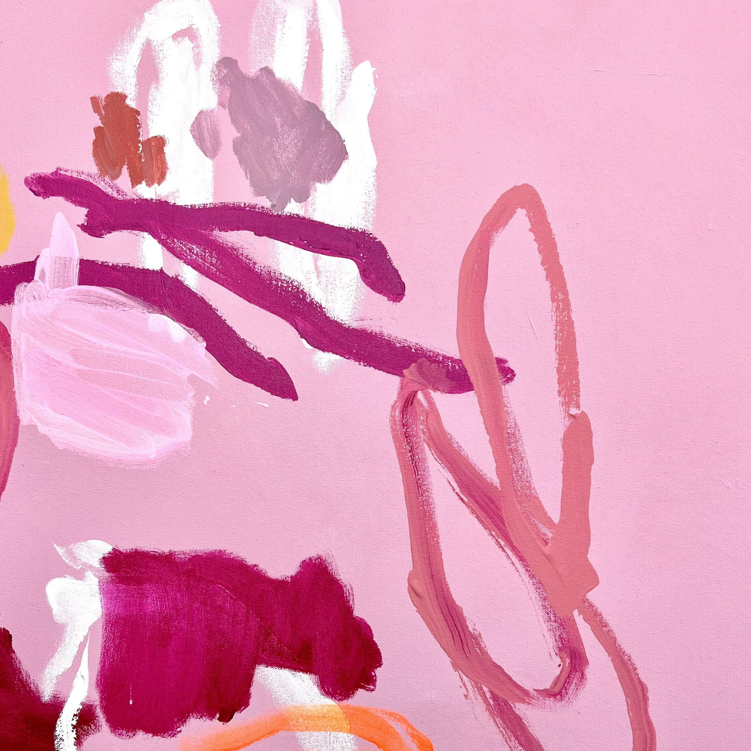 Pink Coral Rebecca Koerting Pink Modern Abstract Detail 3