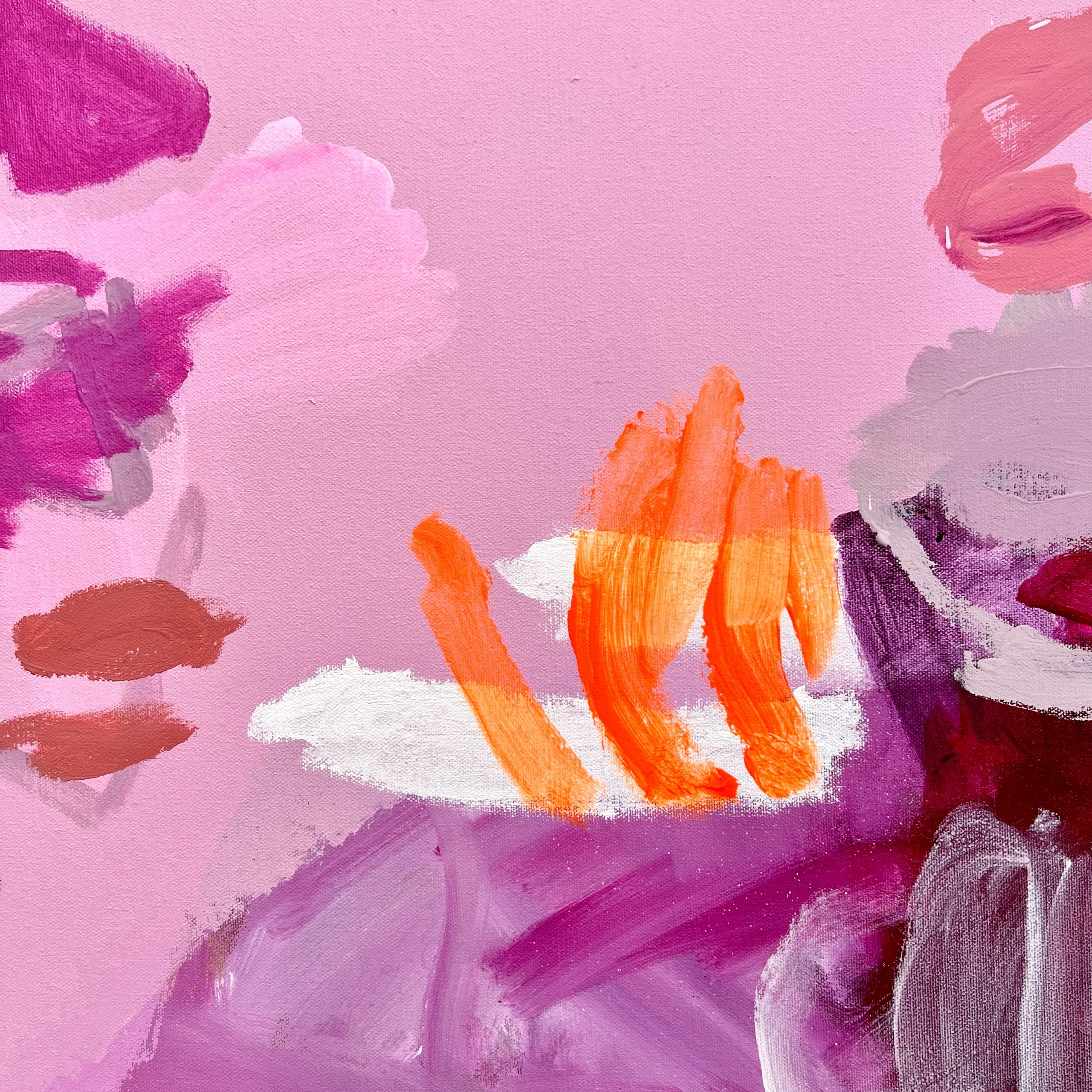 Pink Coral Rebecca Koerting Pink Modern Abstract Detail 4