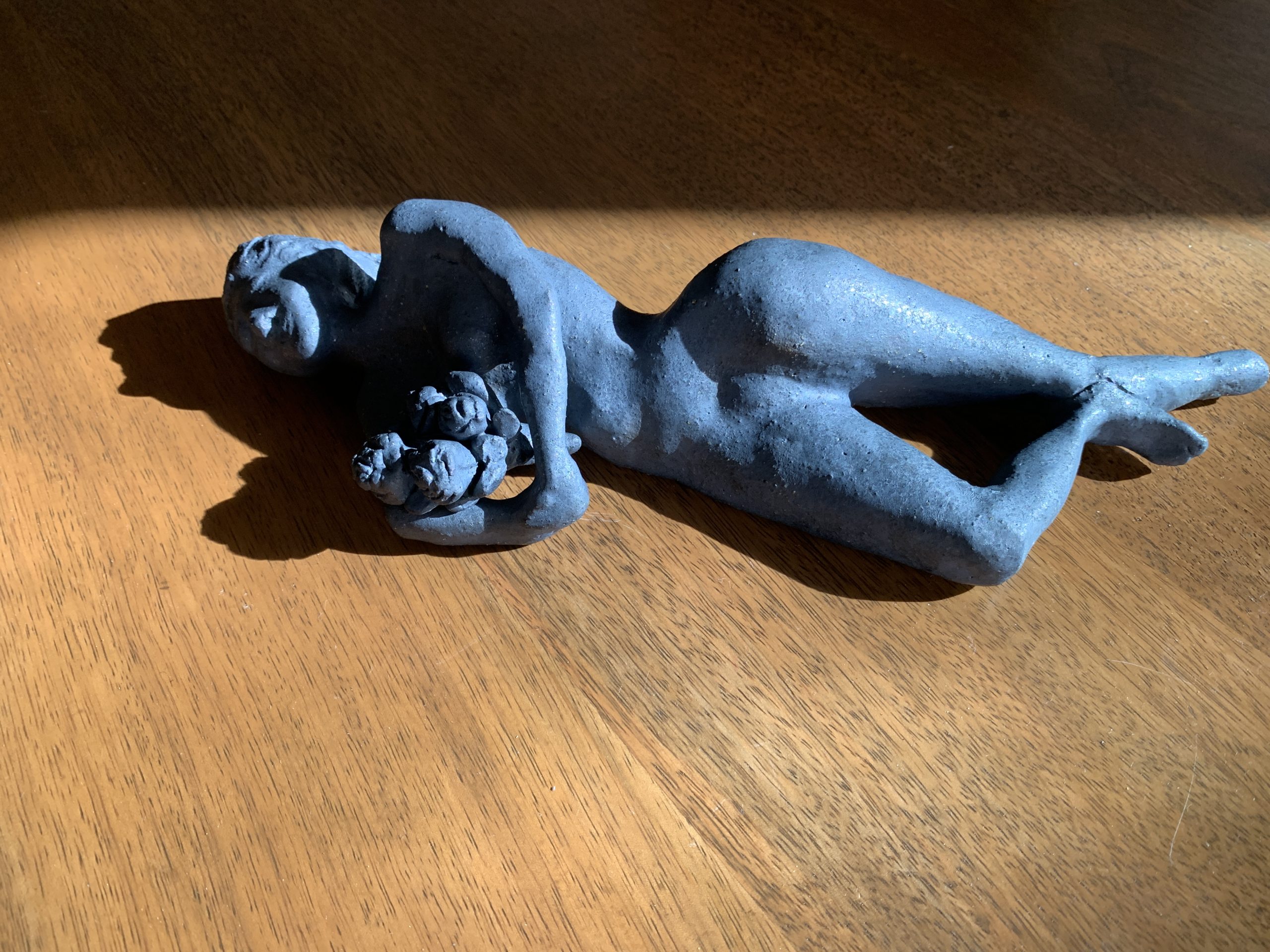 Kim Rees Reclining Woman With Flowers 1