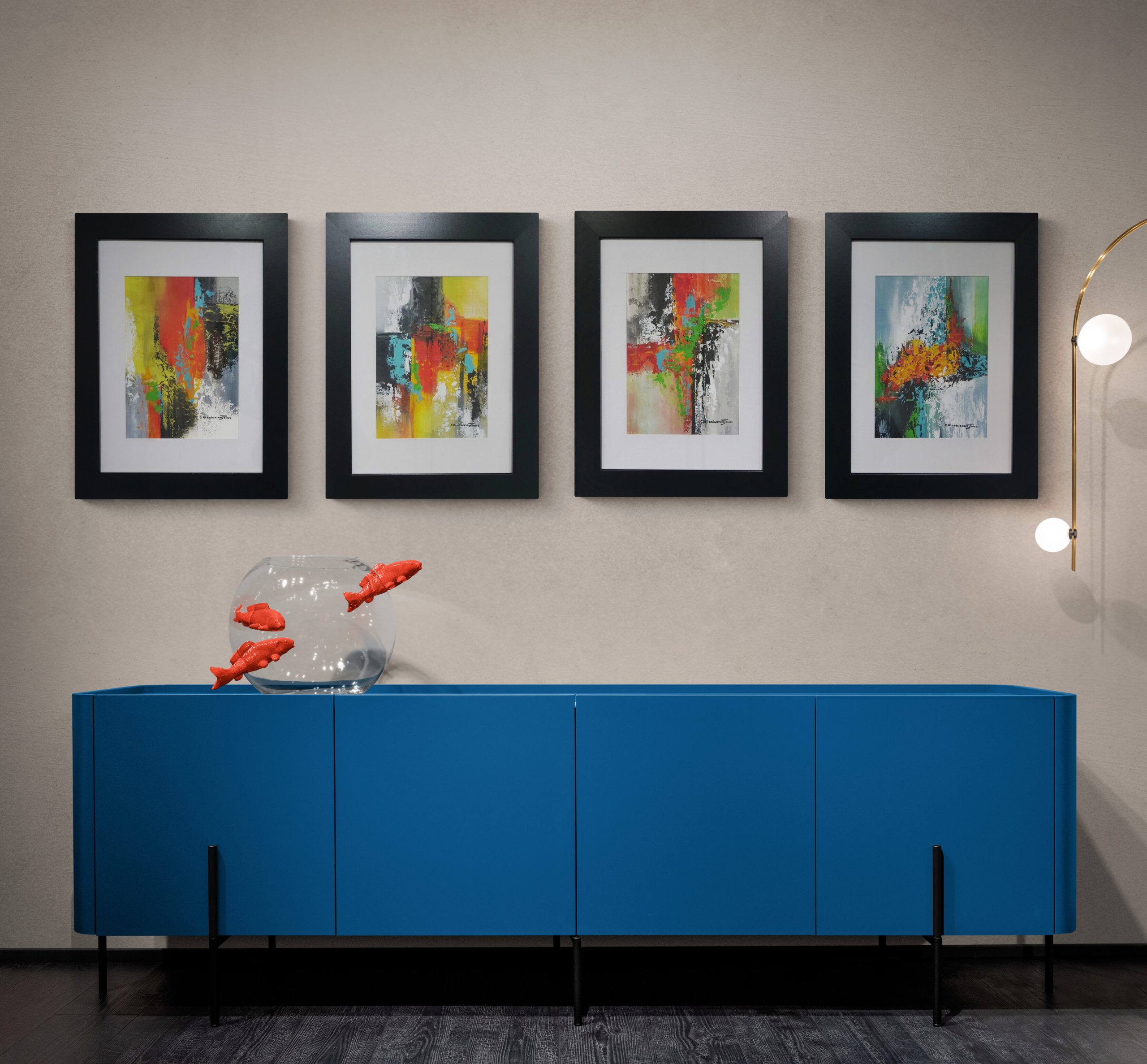 Local Colour Tetraptych, Clare Riddington Jones, In Situ