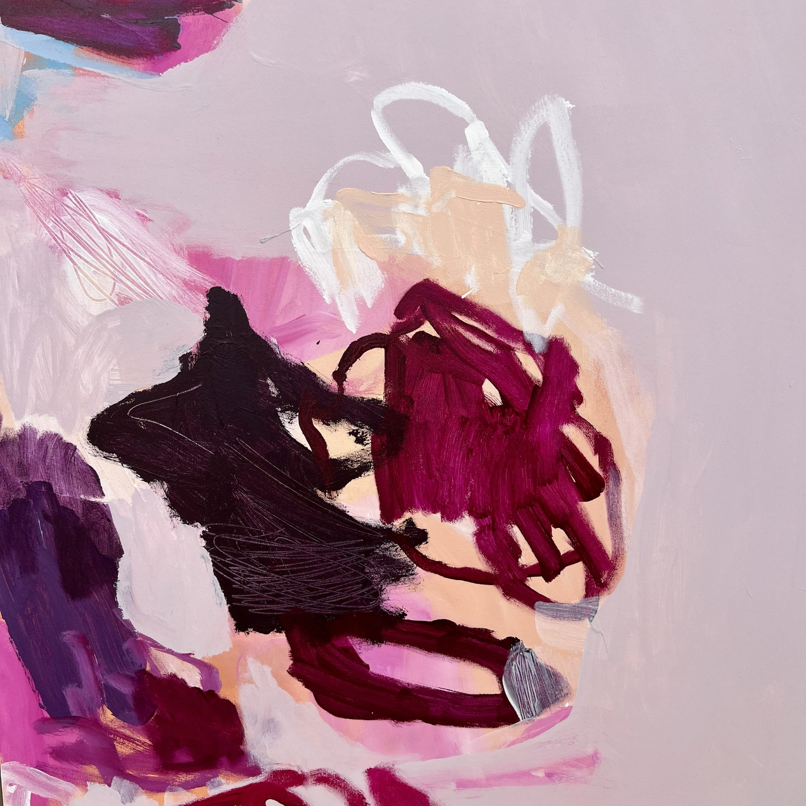 Hidden Memories Rebecca Koerting Pink Modern Abstract Detail 1