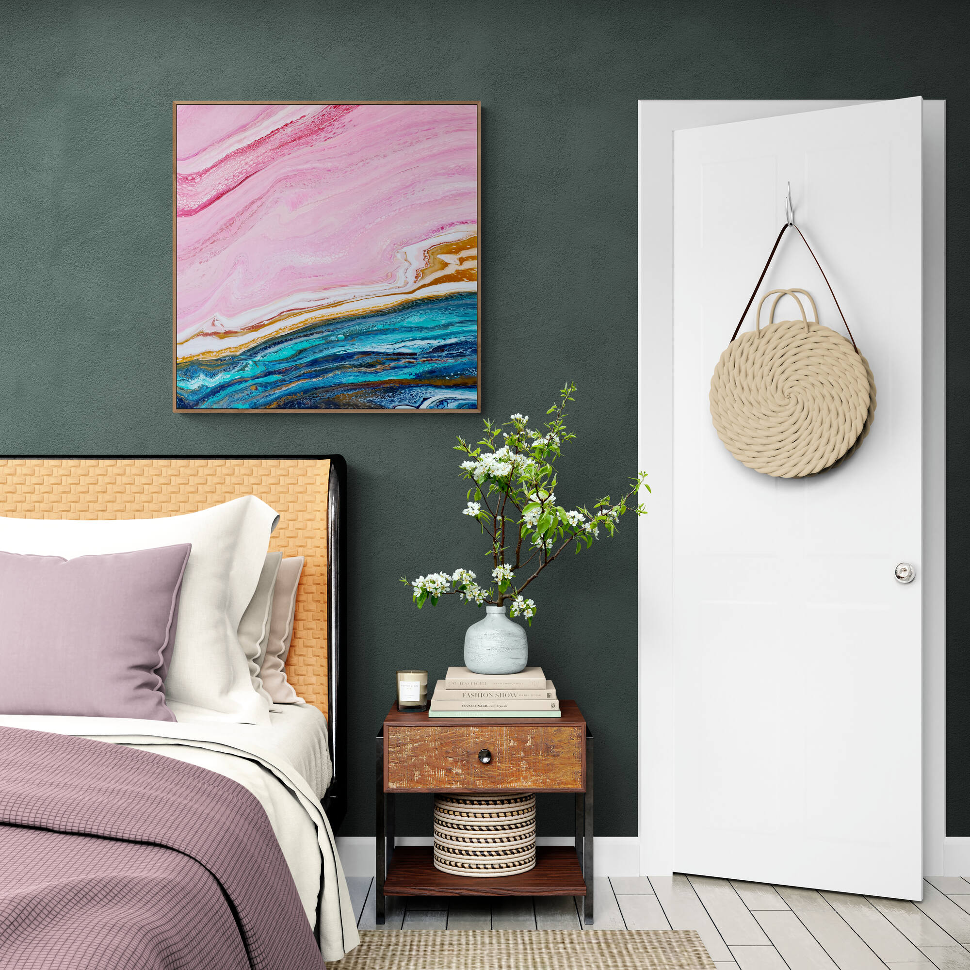 Comfy Bedroom With Large Plant (1)