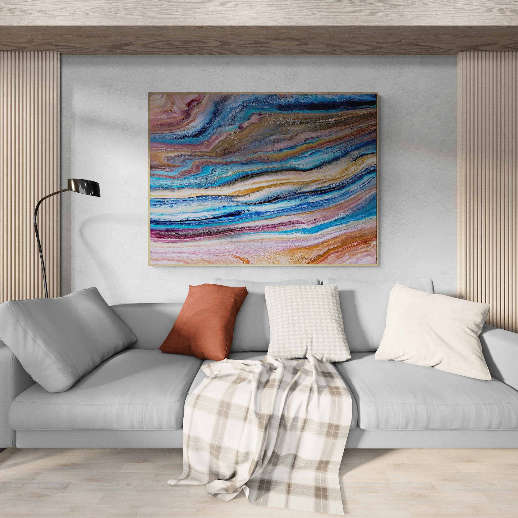 Comfy Sofa Next To Feature Wall 2