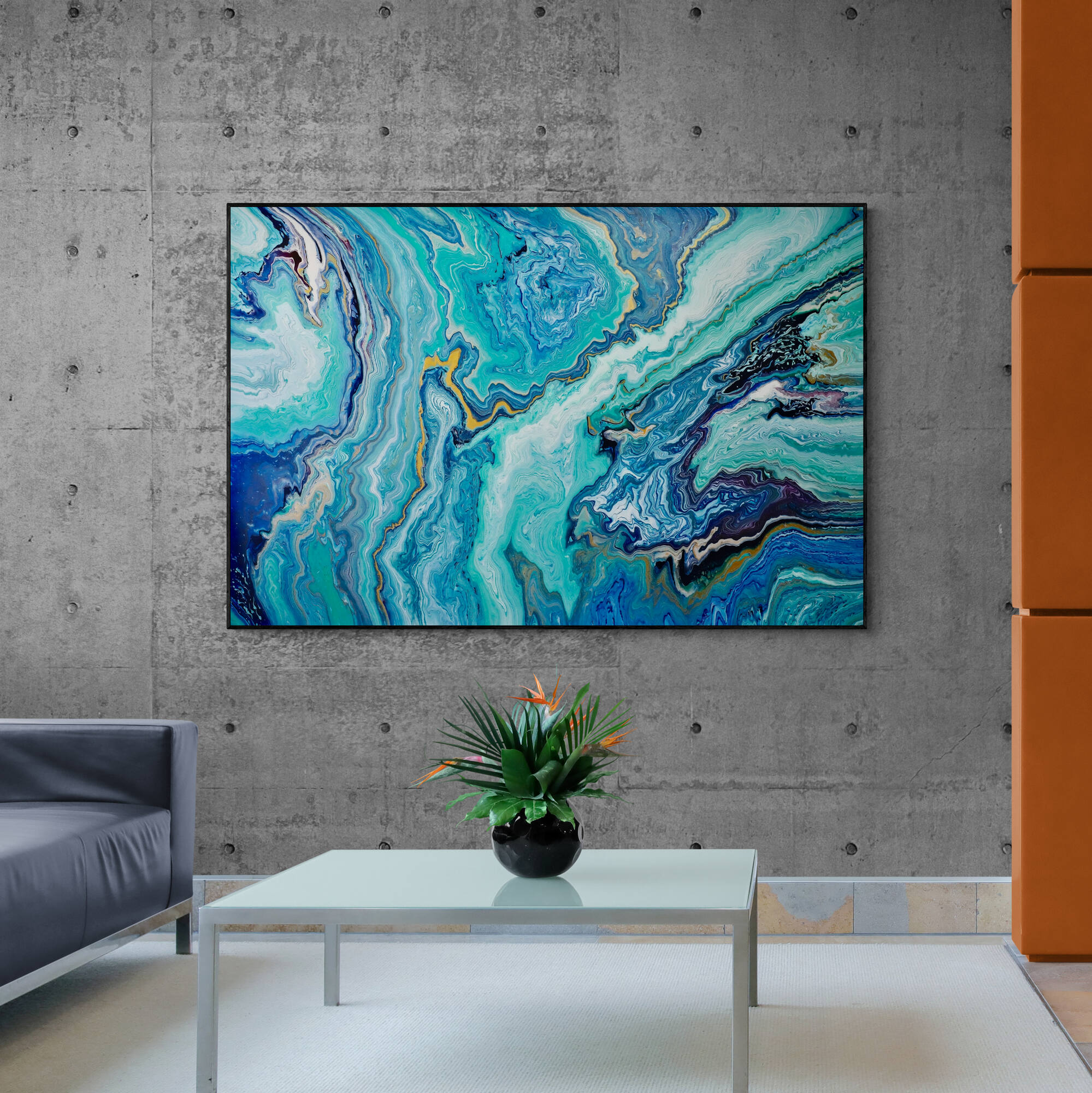 Hotel Lobby With Ceramic Feature Wall