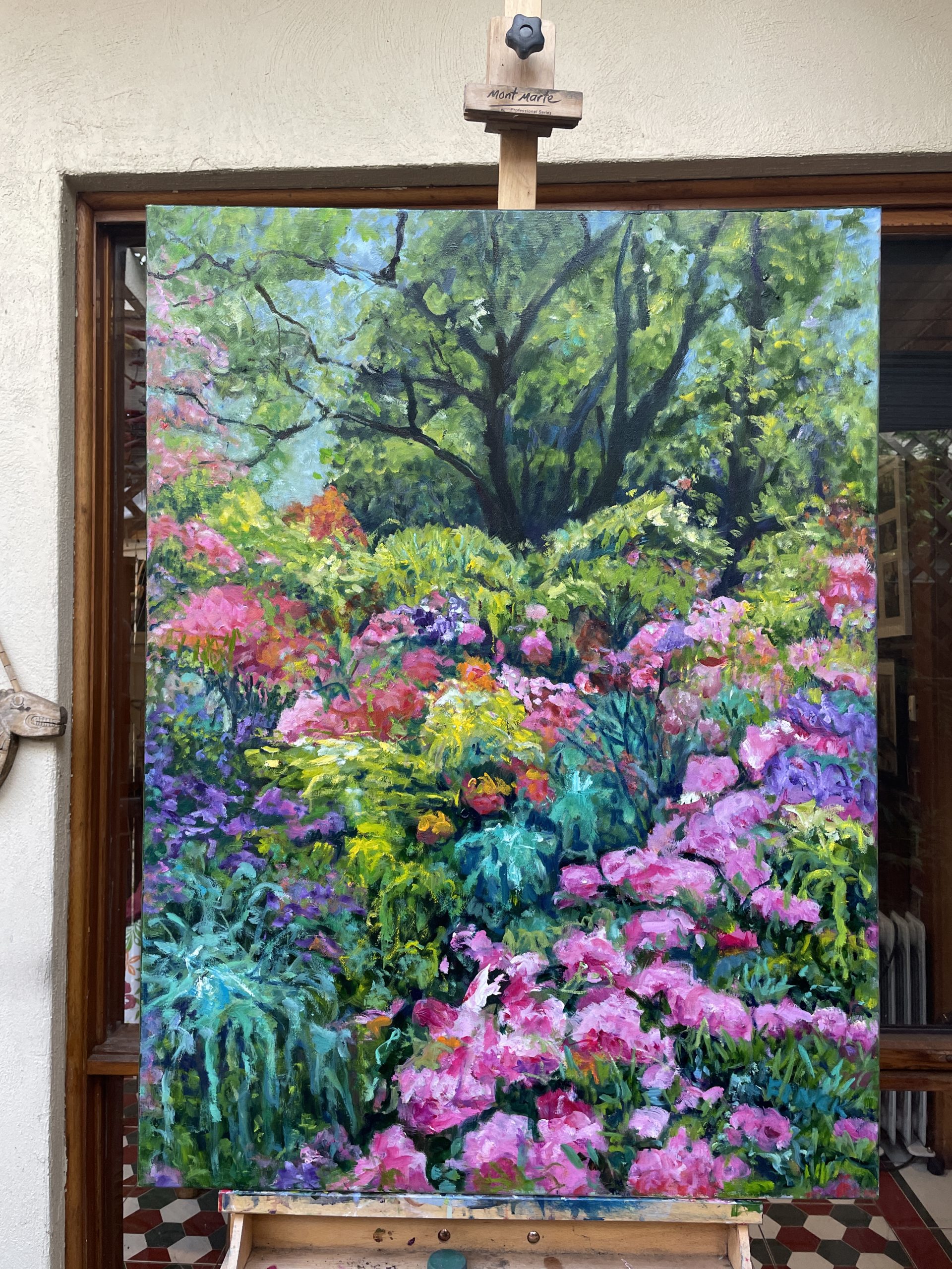 Cascading Flower Garden Studio View