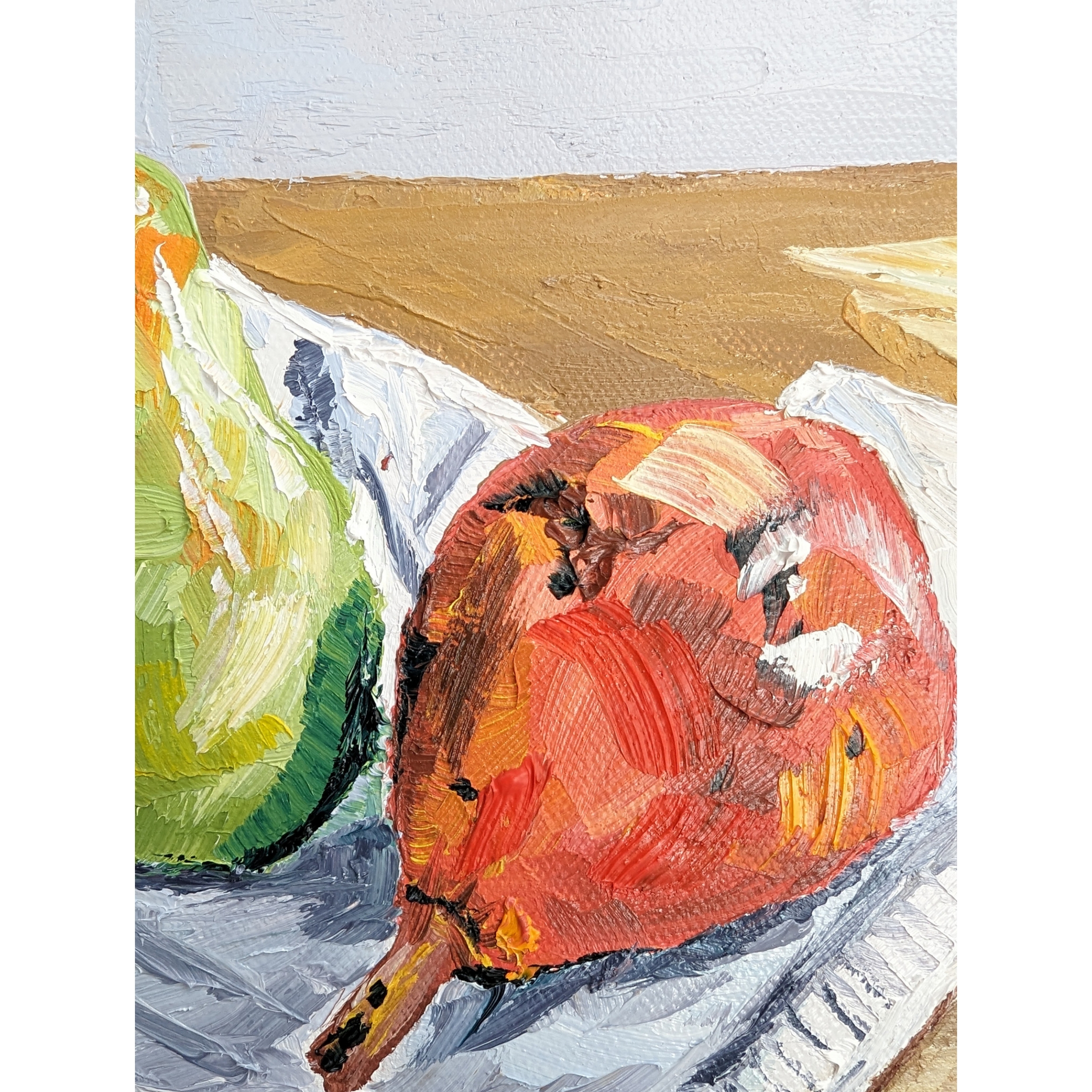 Sam Askin Red And Green Pears Sunlight