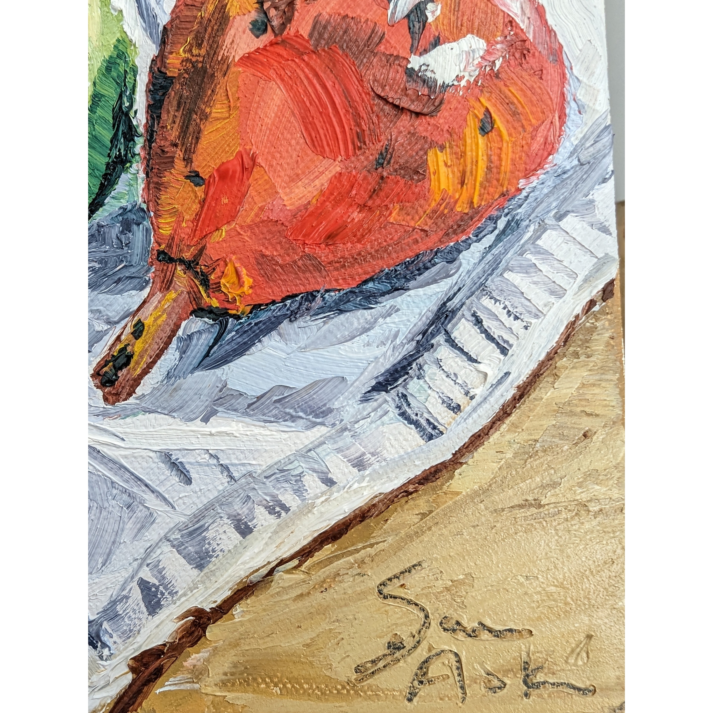 Sam Askin Red And Green Pears Signature