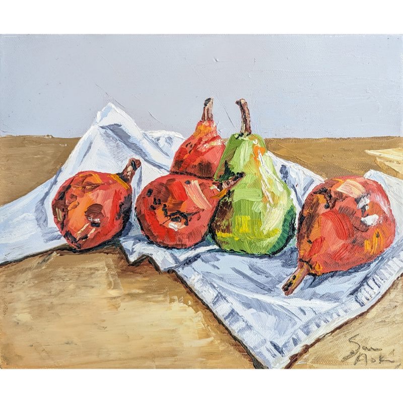Red and Green Pears