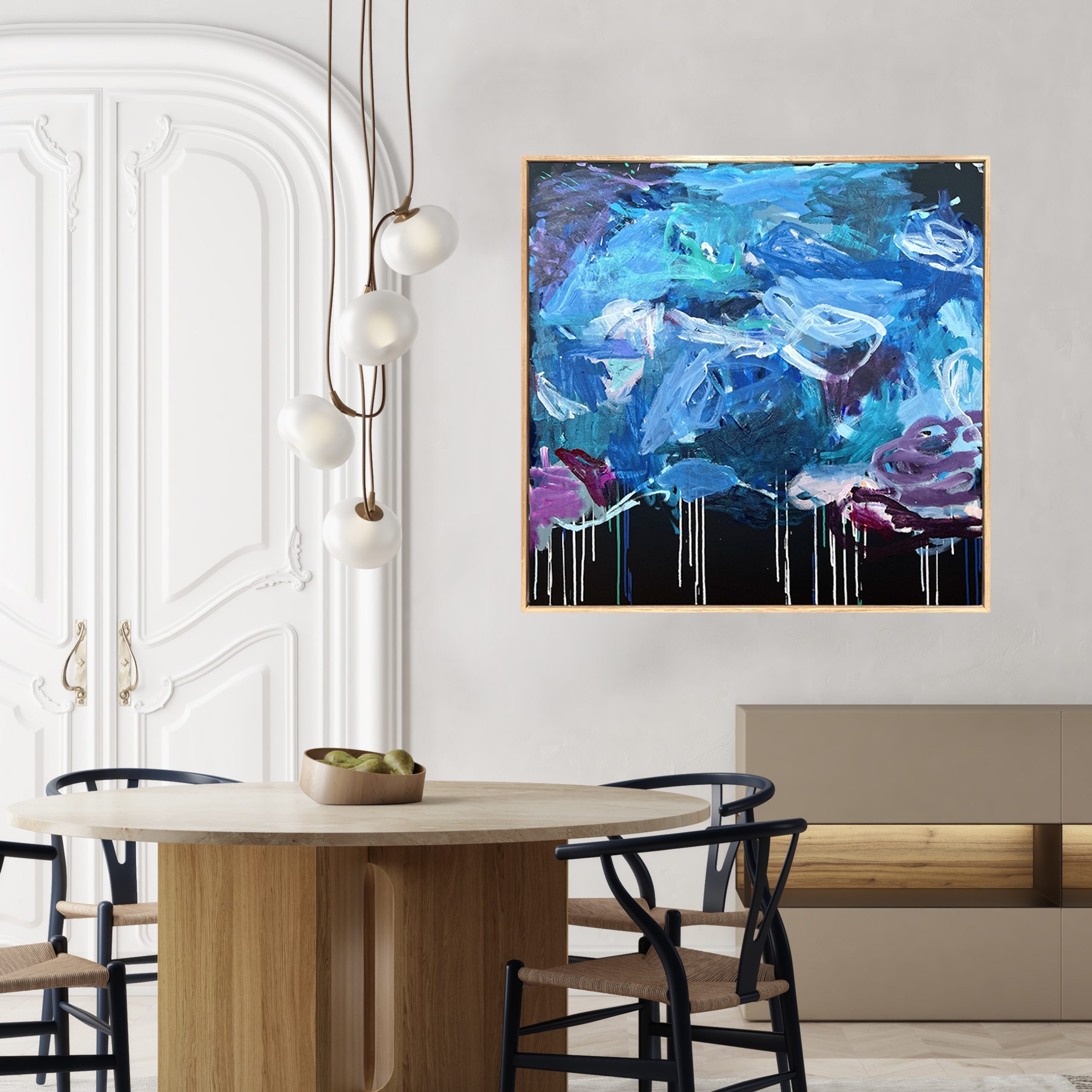 Midnight Swim Rebecca Koerting Australian Abstract Artist Insitu