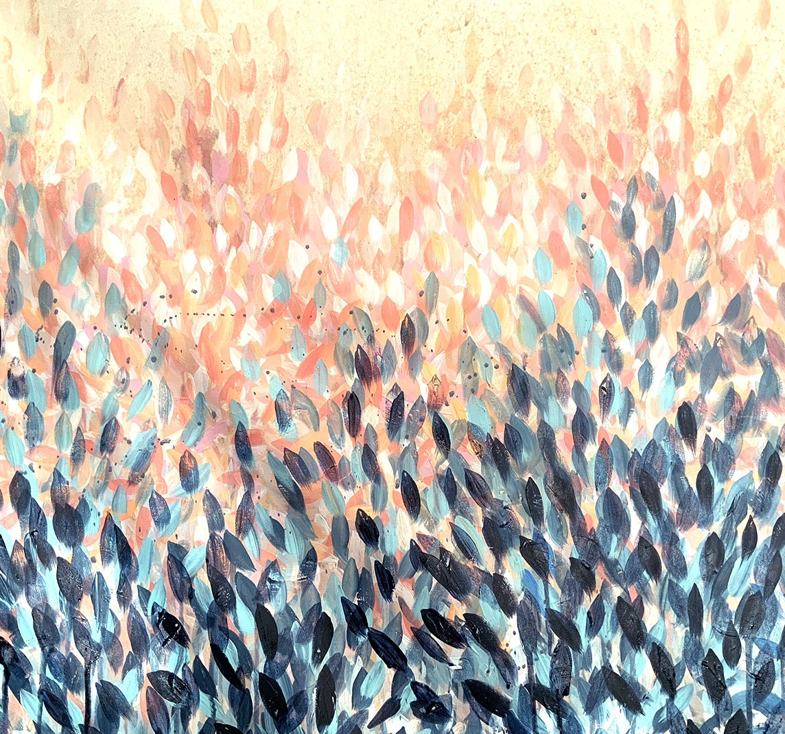 Leni Kae Heartsland Abstract Art Closeup 1