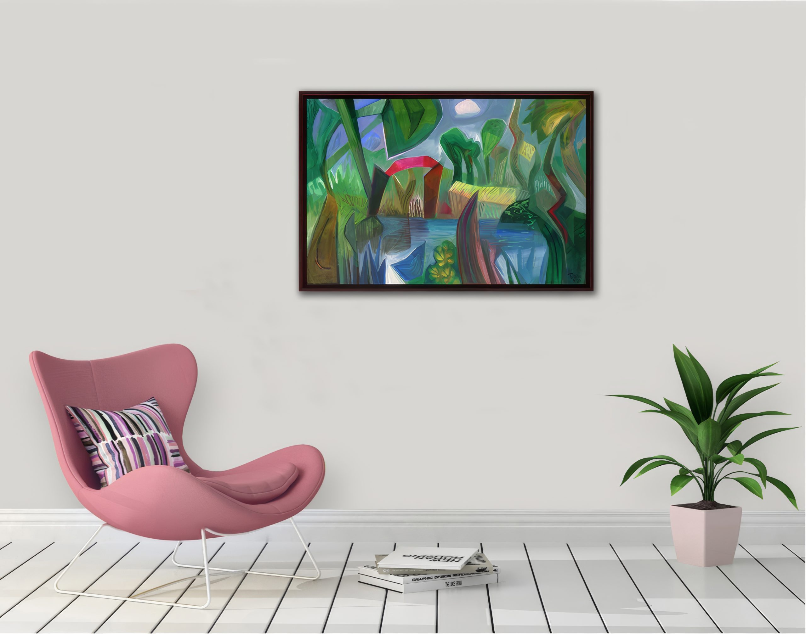 'the Magic Gate' Interior Pink Chair Topaz Upscale 3.3x