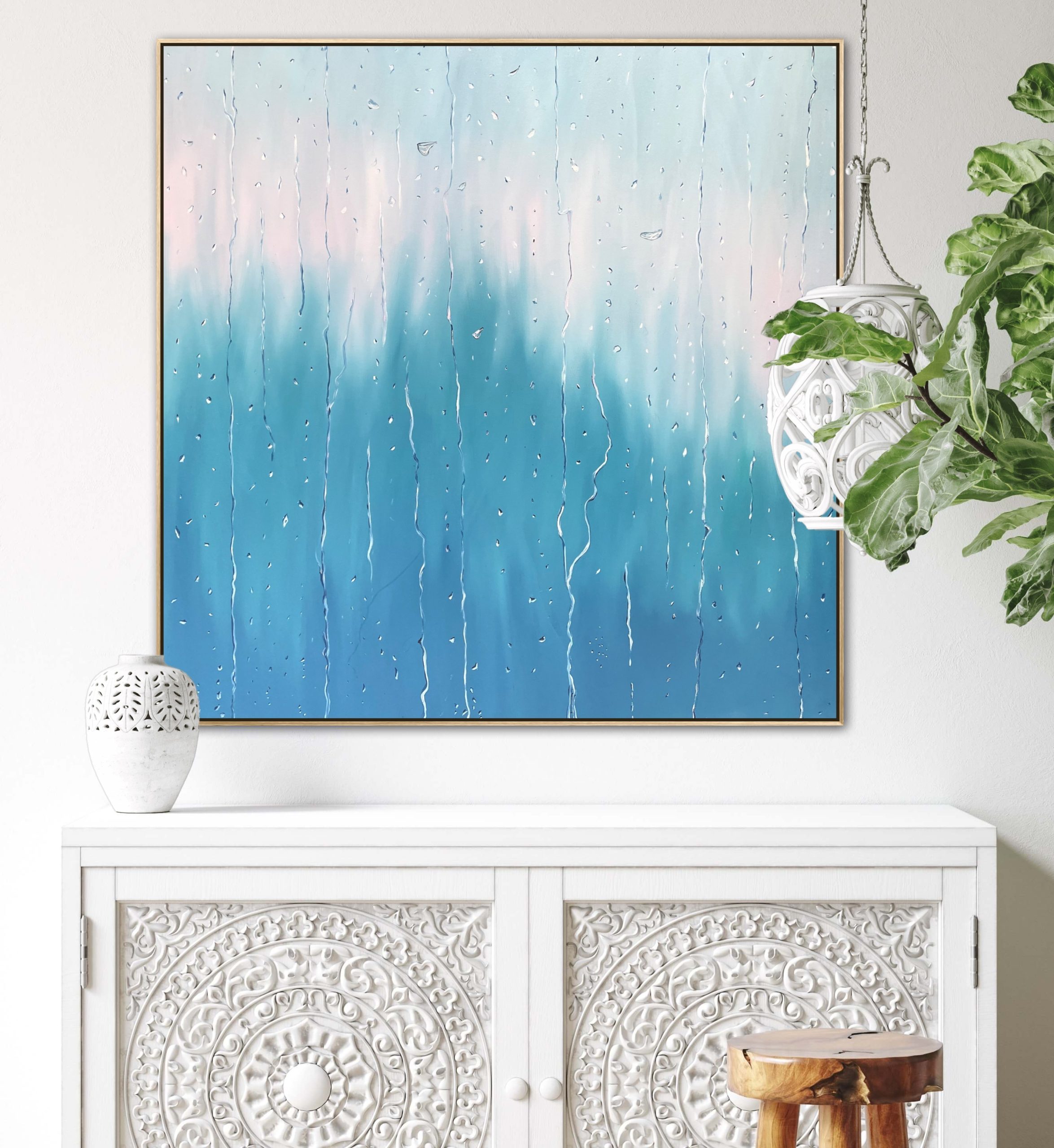 Alanah Jarvis Rain Painting Tropical Interior