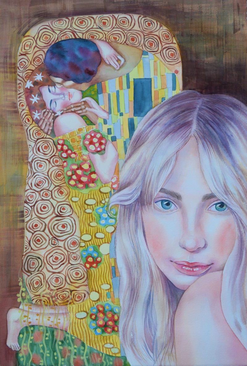 Klimt and Girl