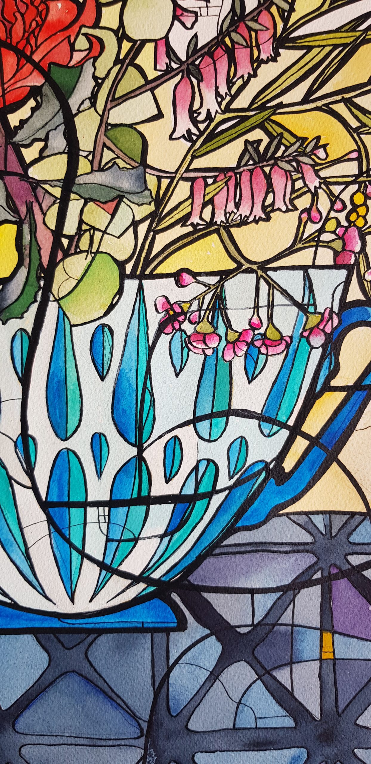 Blooming Teacups Nicola Cowie Flower Painting