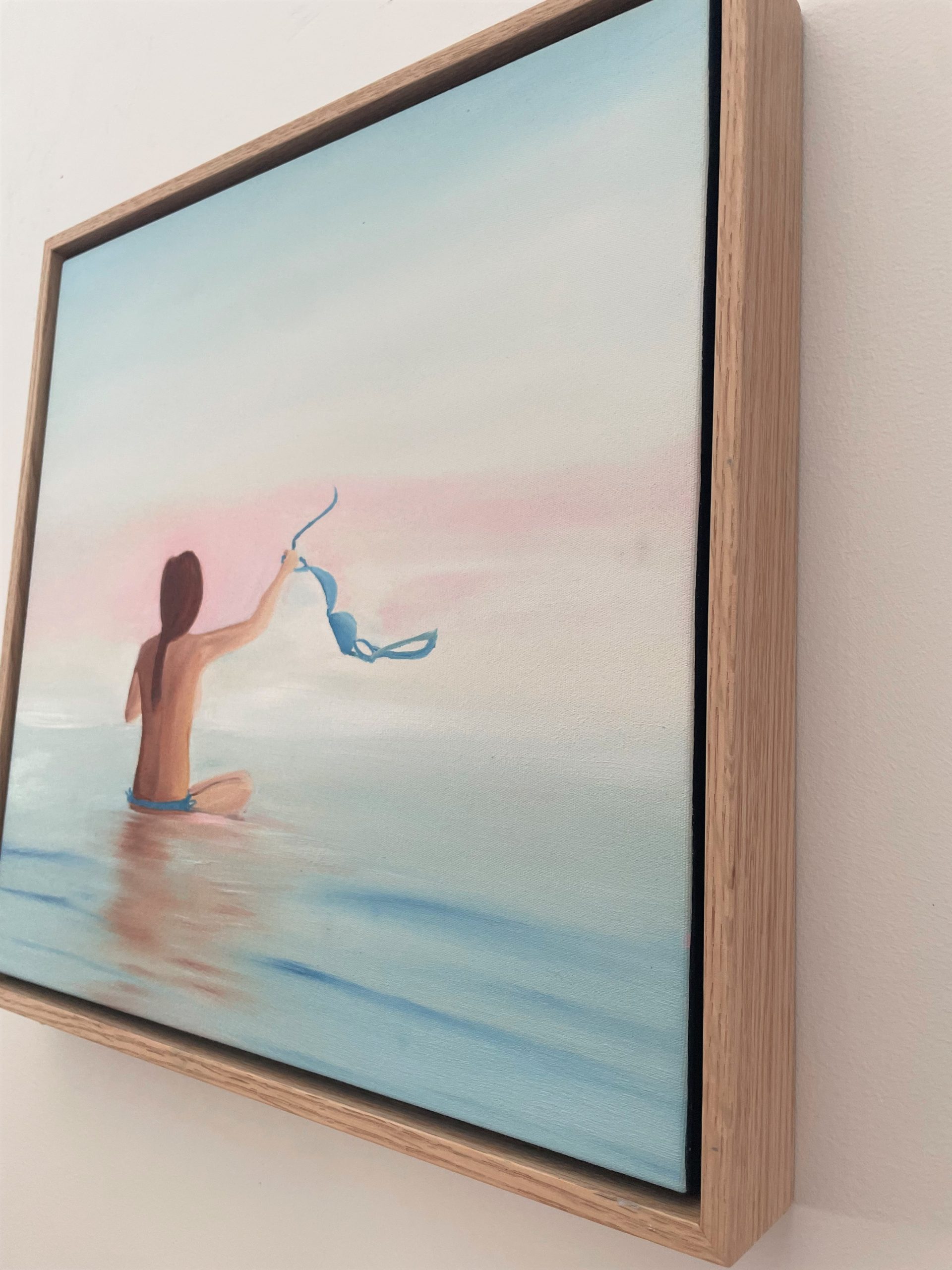 Side View Alanah Jarvis Ocean Art Framed Freedom Finally