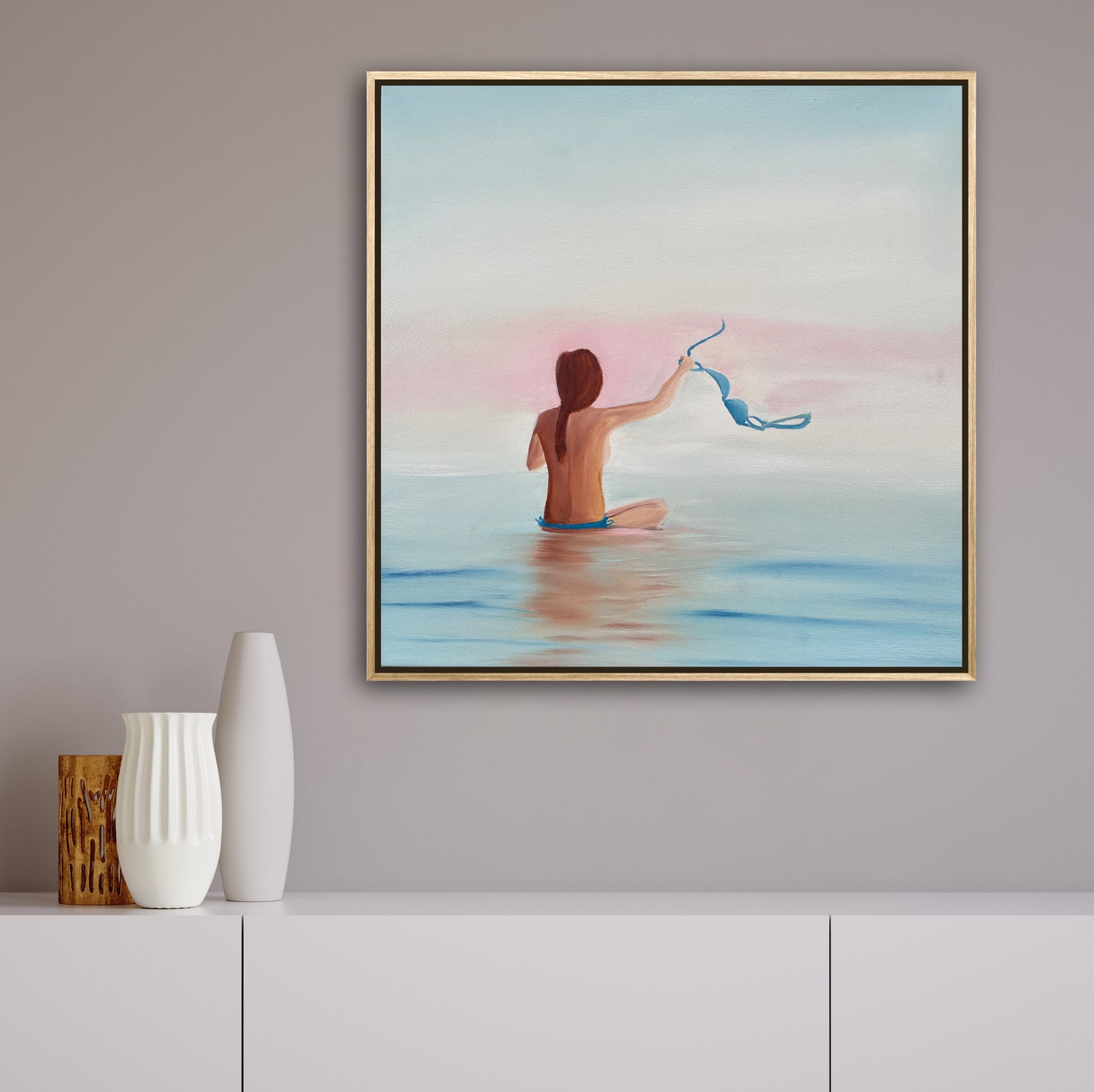 Alanah Jarvis Ocean Art Freedom Finally Bikini Painting