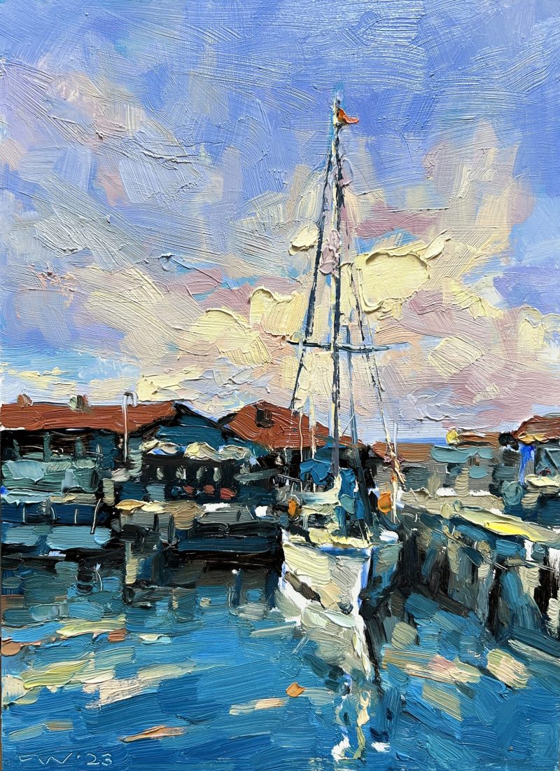 The seaport pier afternoon