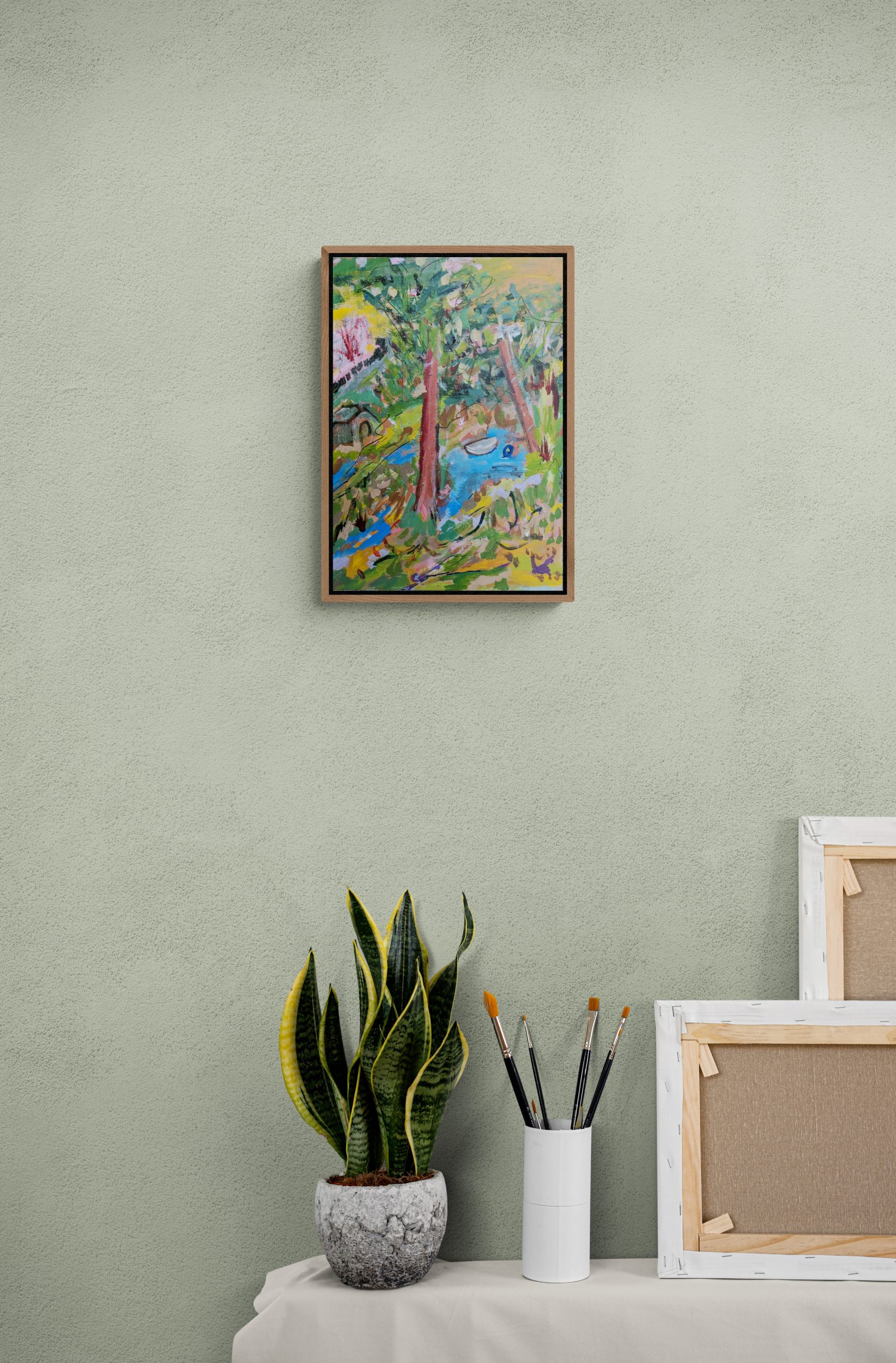 Artist's Table With Plant (7)