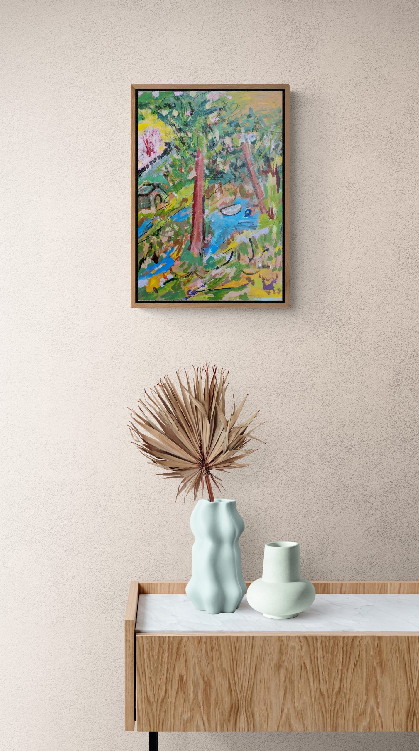 Modern Vases With Dried Palm Frond (4)