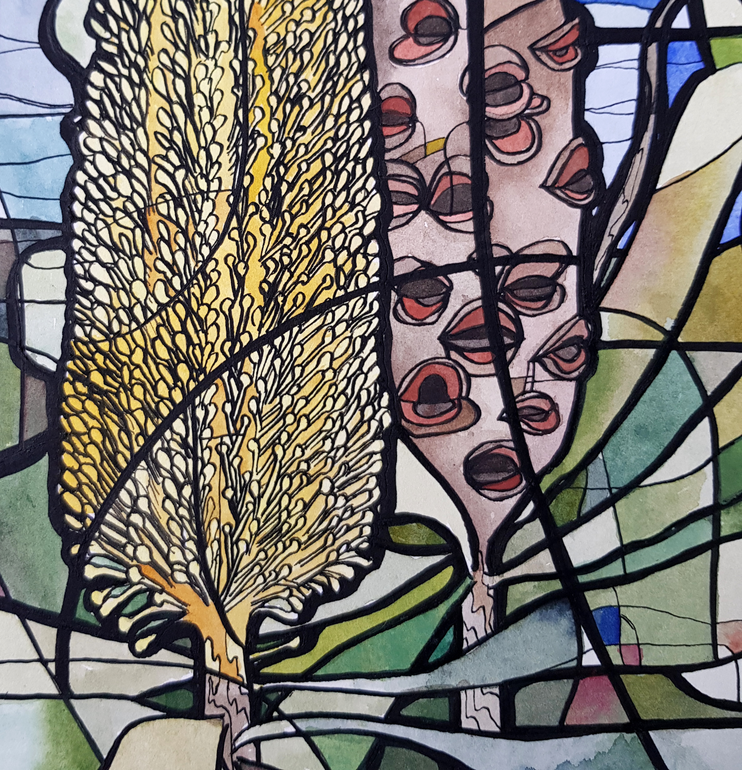 Coastal Banksia By Nicola Cowie Detail